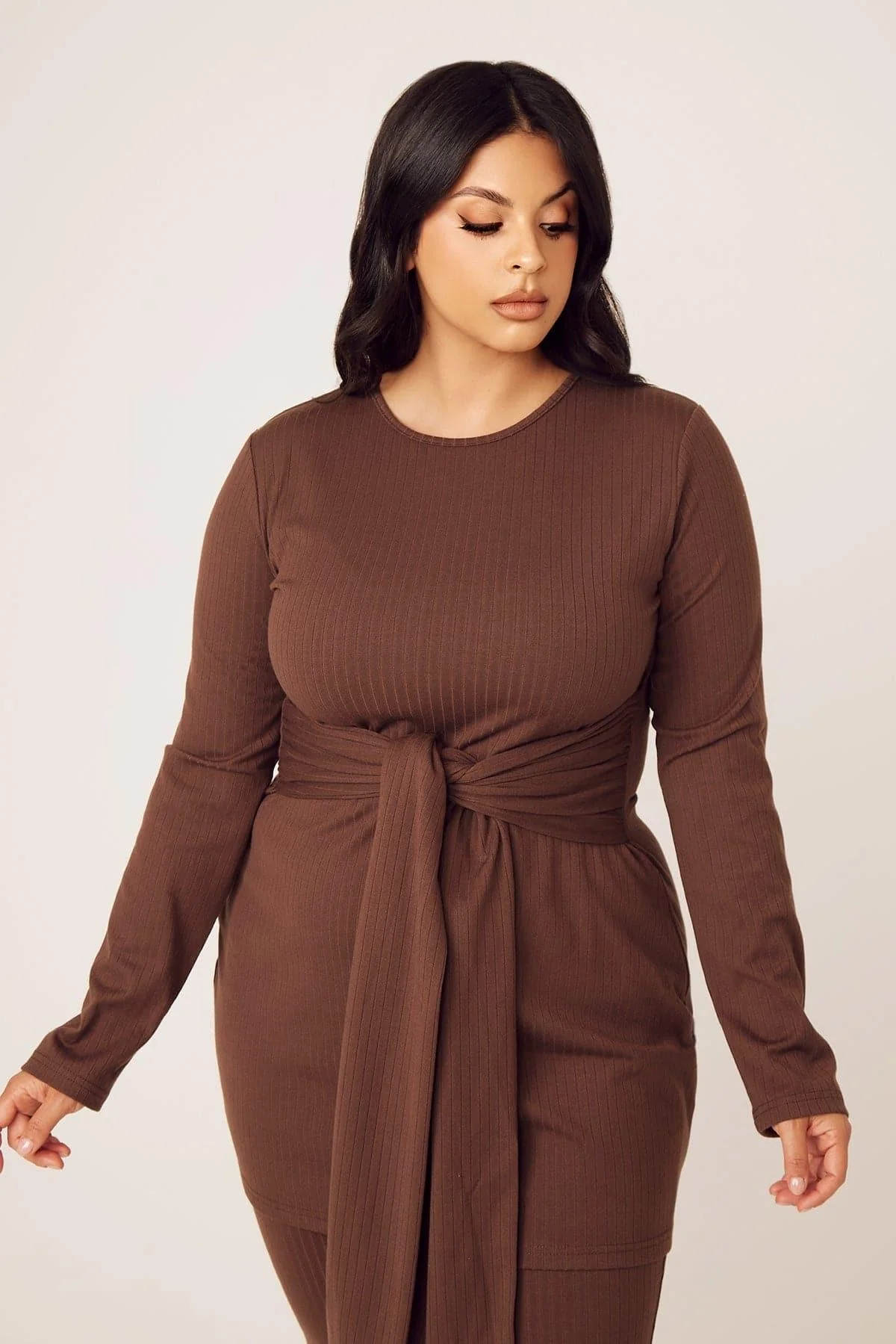 Amara Two Piece Matching Set- Mocha - Image 11