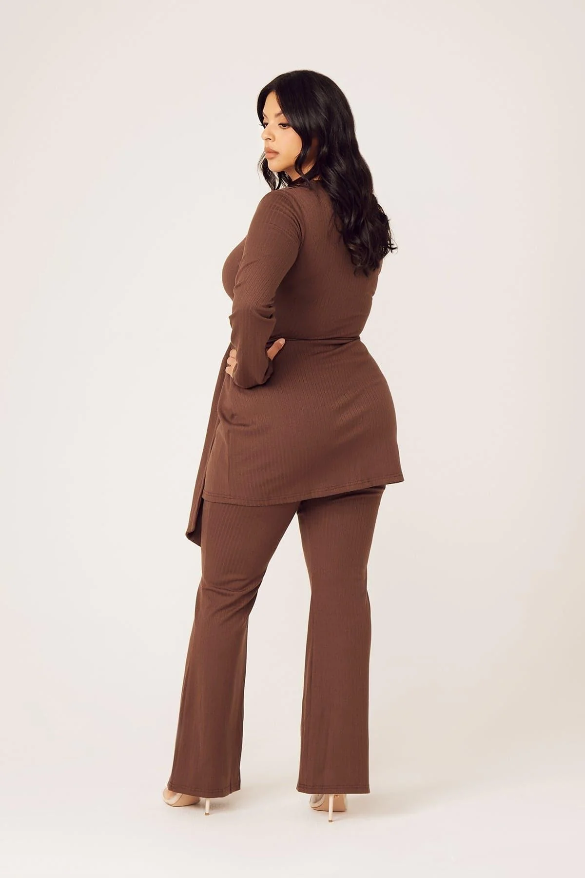 Amara Two Piece Matching Set- Mocha - Image 12