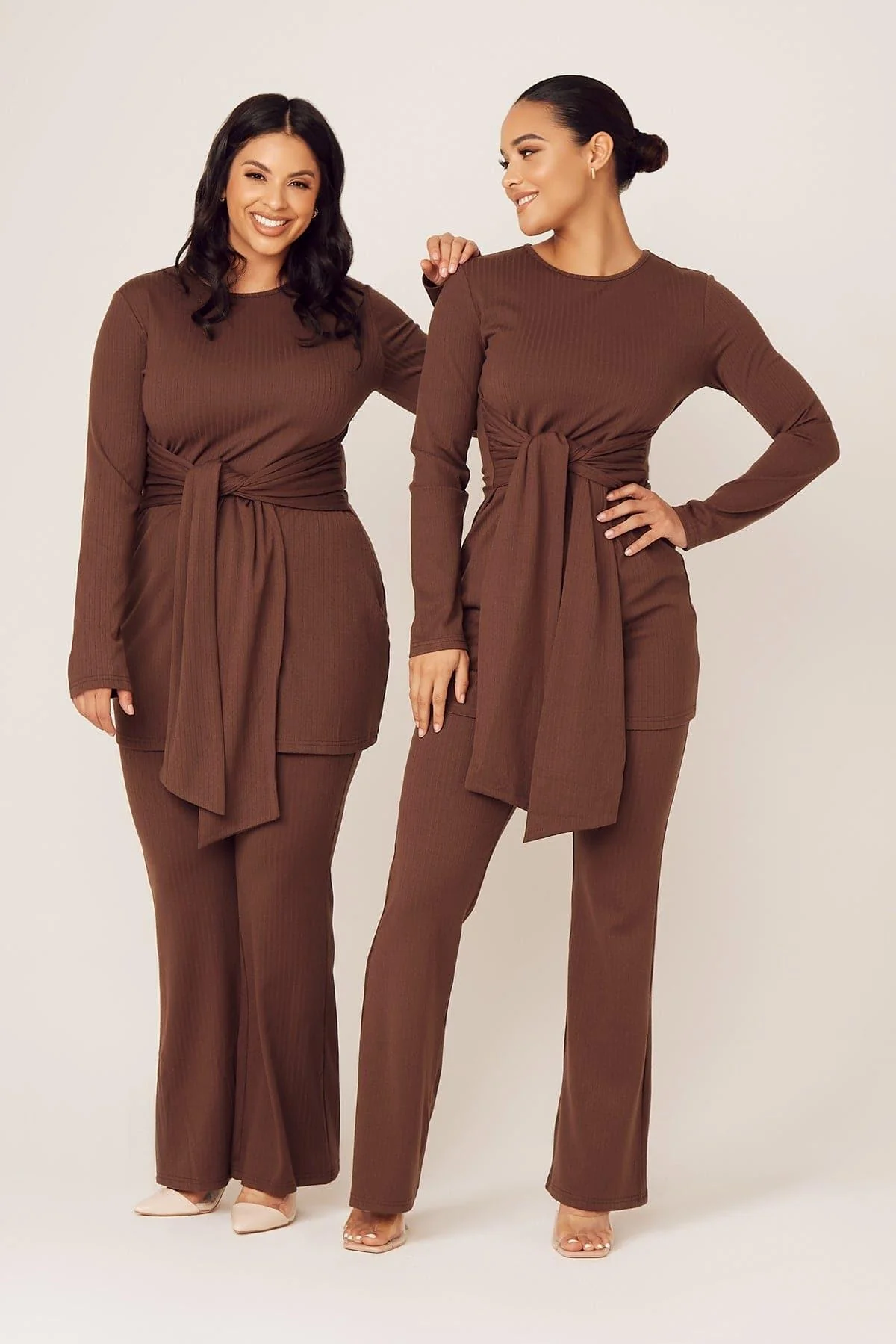 Amara Two Piece Matching Set- Mocha - Image 16