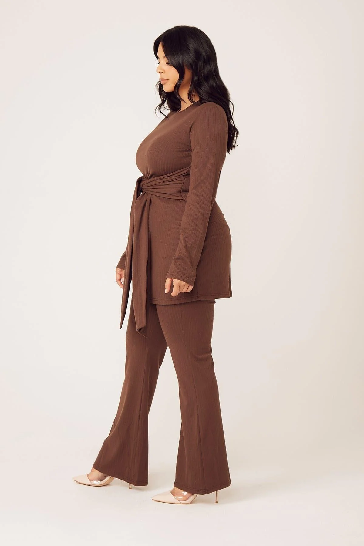 Amara Two Piece Matching Set- Mocha - Image 19