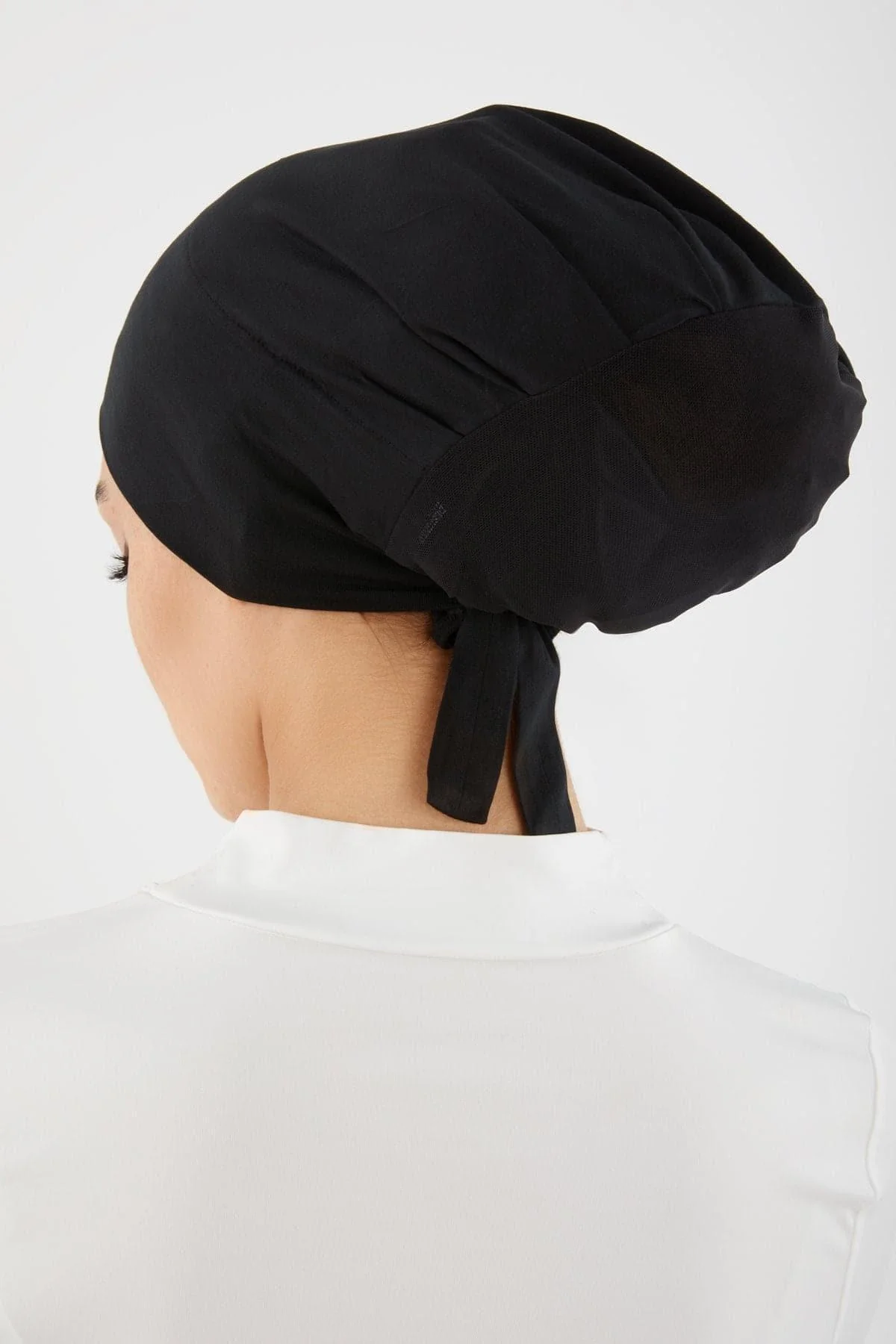 Aria Mesh Tie Back Undercap- Black - Image 3