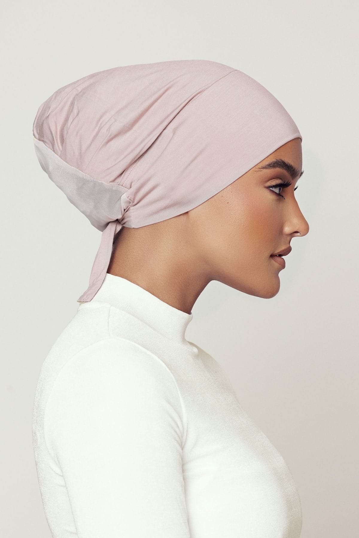 Aria Mesh Tie Back Undercap- Latte - Image 2