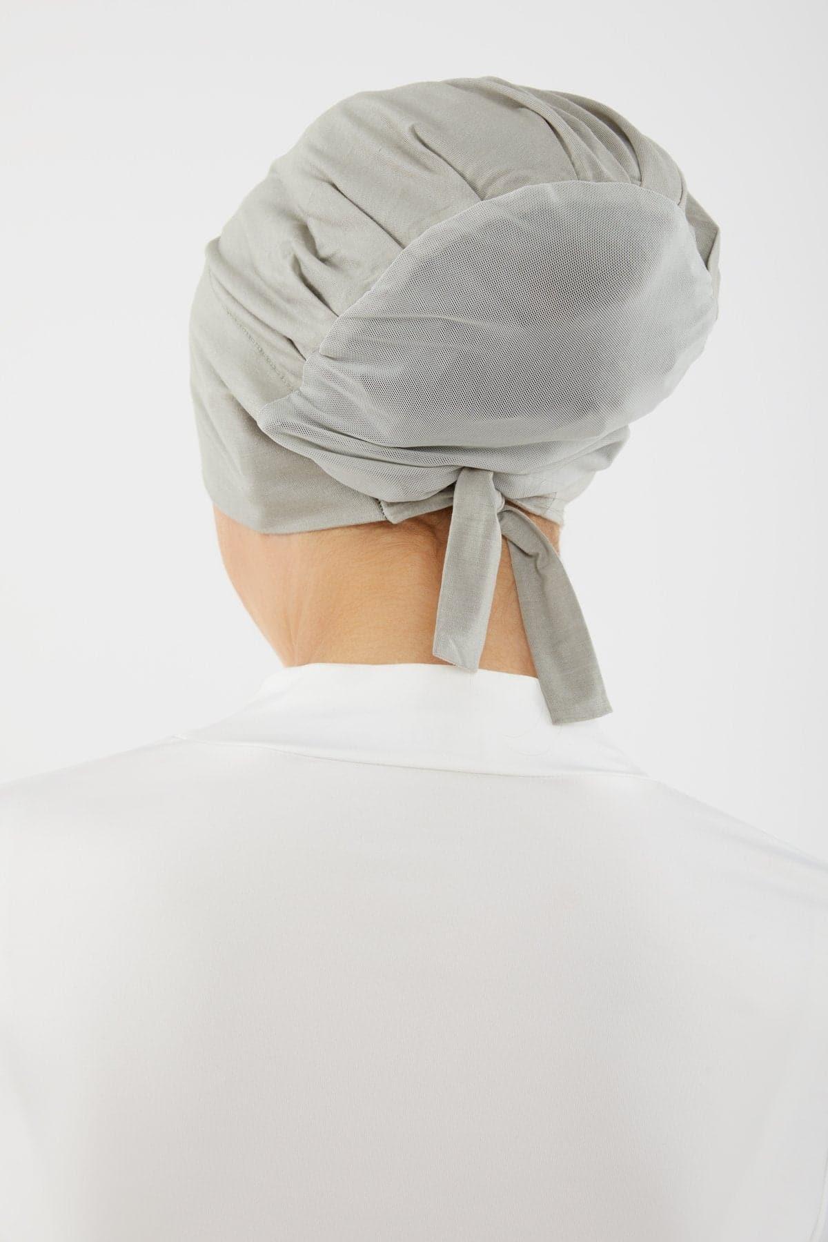 Aria Mesh Tie Back Undercap- London Fog - Image 3