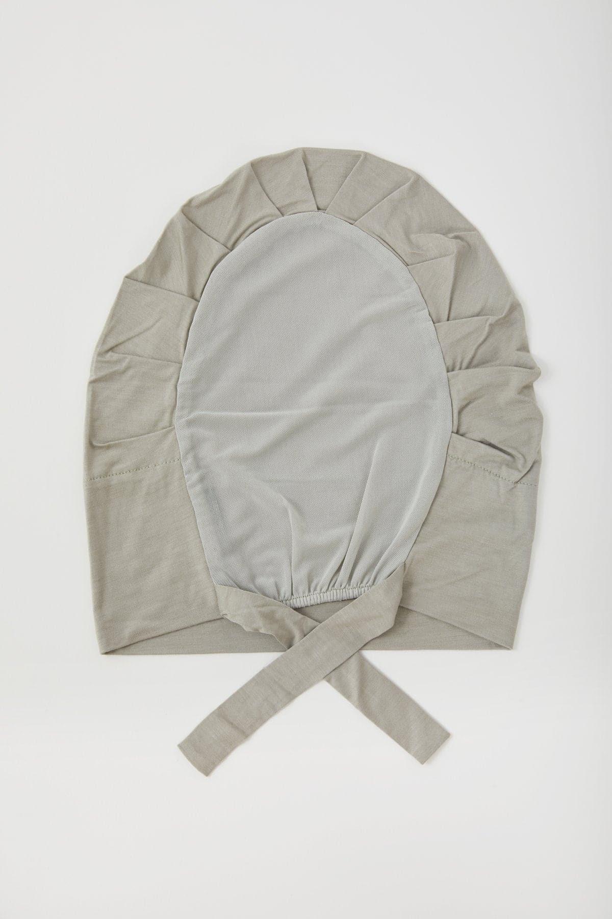 Aria Mesh Tie Back Undercap- London Fog - Image 4