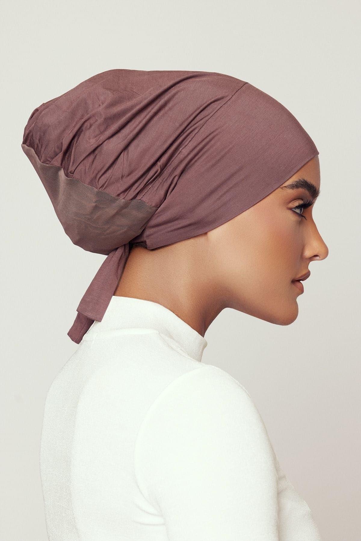 Aria Mesh Tie Back Undercap- Mocha - Image 2