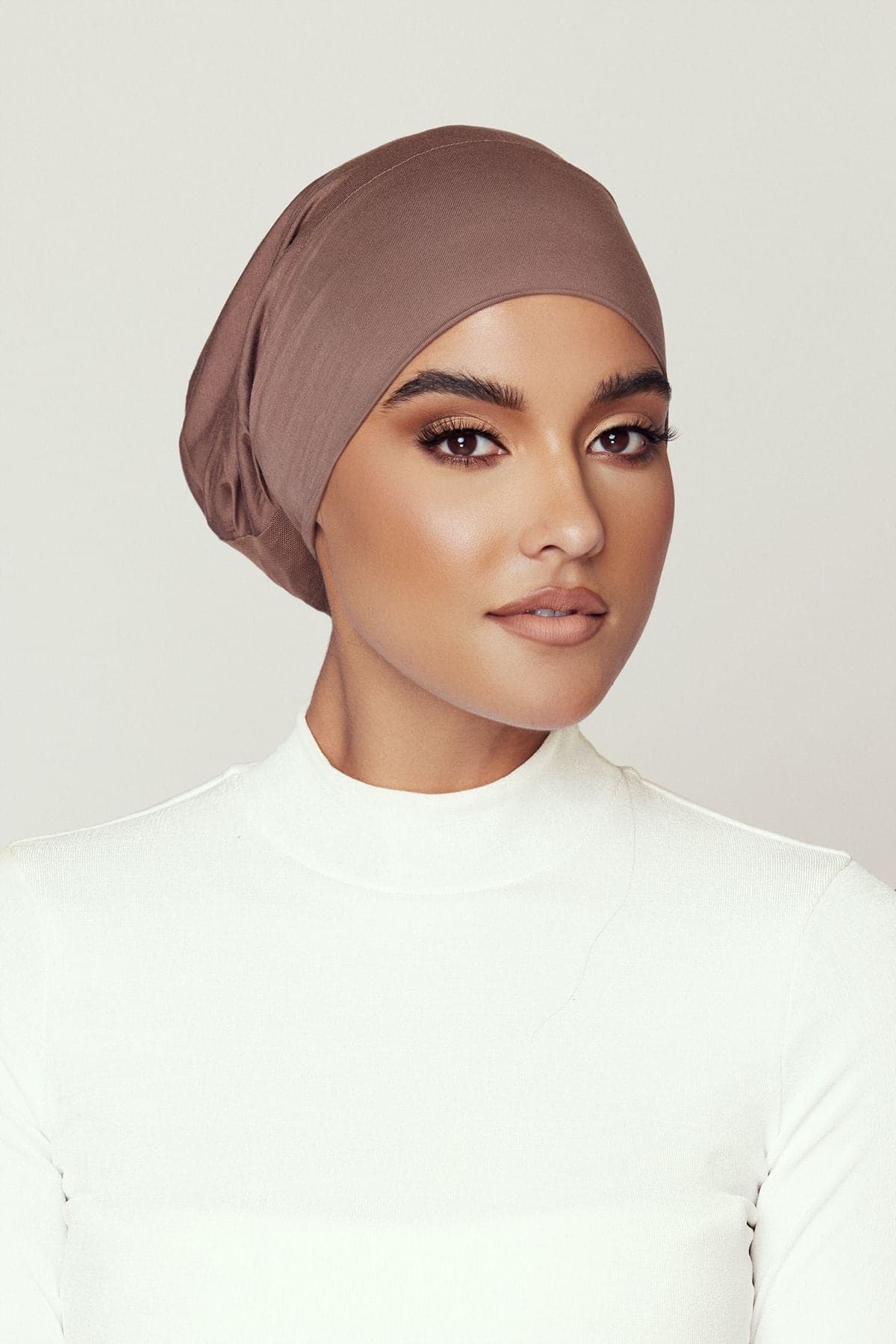 Aria Mesh Tie Back Undercap- Walnut - Image 2