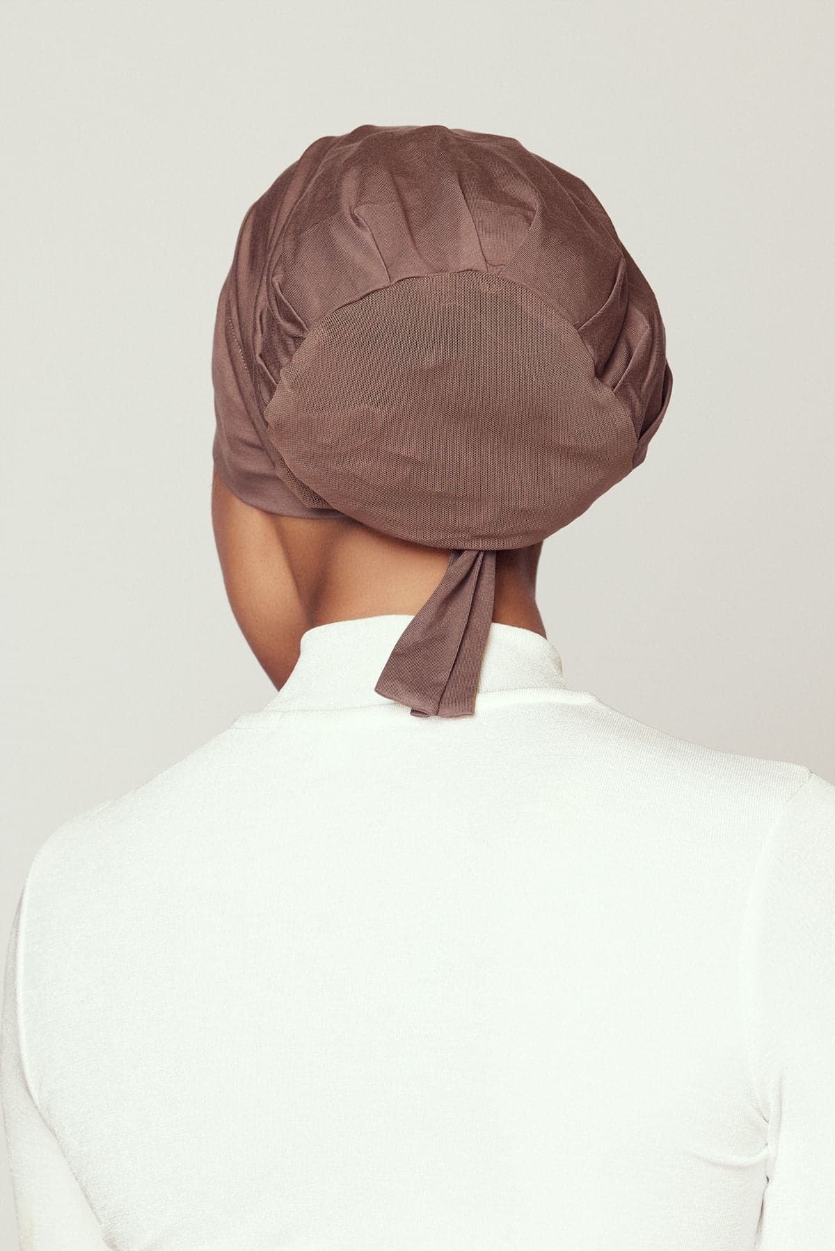 Aria Mesh Tie Back Undercap- Walnut - Image 3