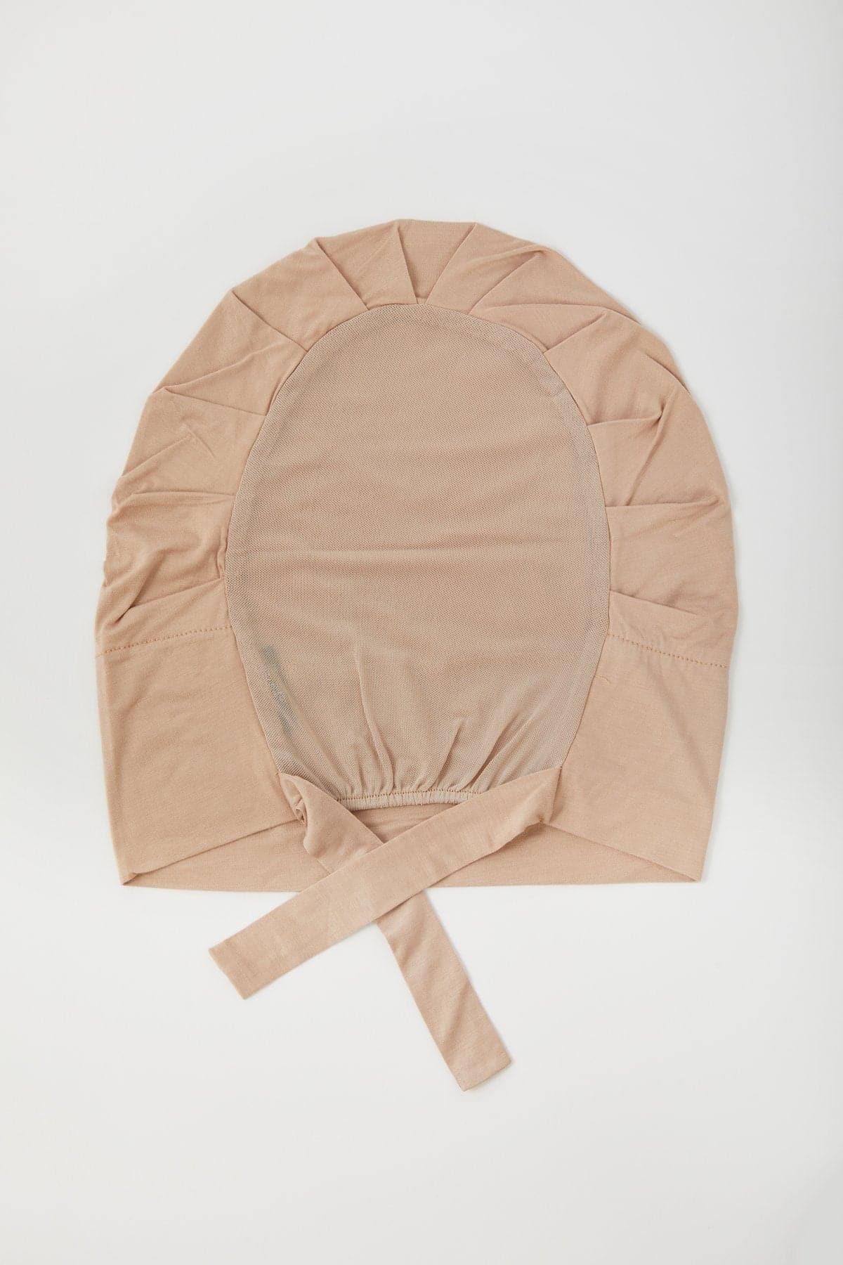 Aria Mesh Tie Back Undercap- Warm Taupe - Image 4