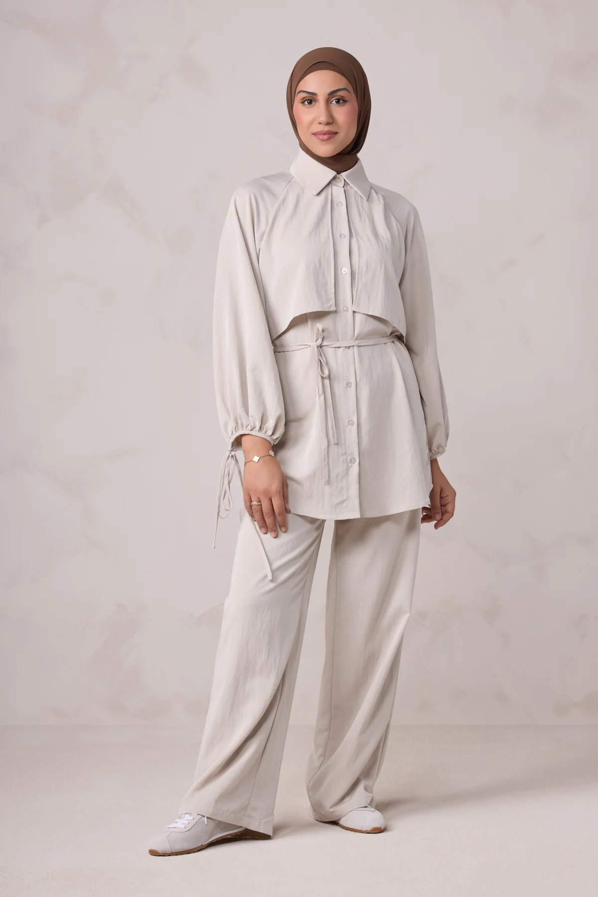 Aylin Tunic & Pant Set - Latte - Image 4
