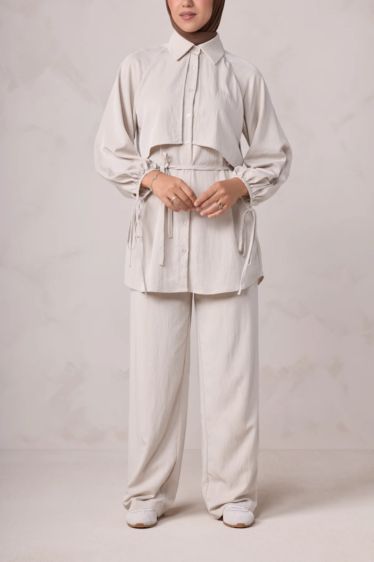 Aylin Tunic & Pant Set - Latte - Image 5