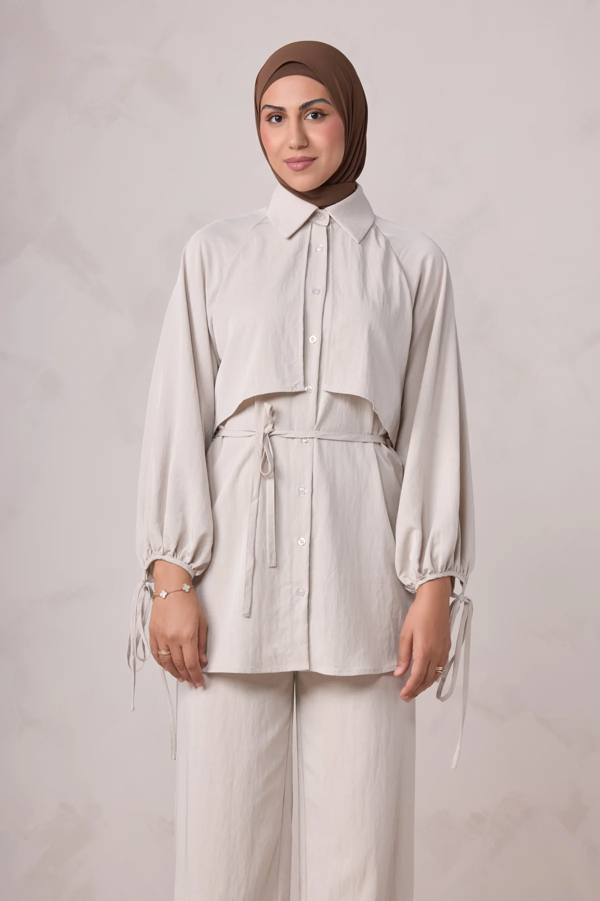 Aylin Tunic & Pant Set - Latte - Image 6