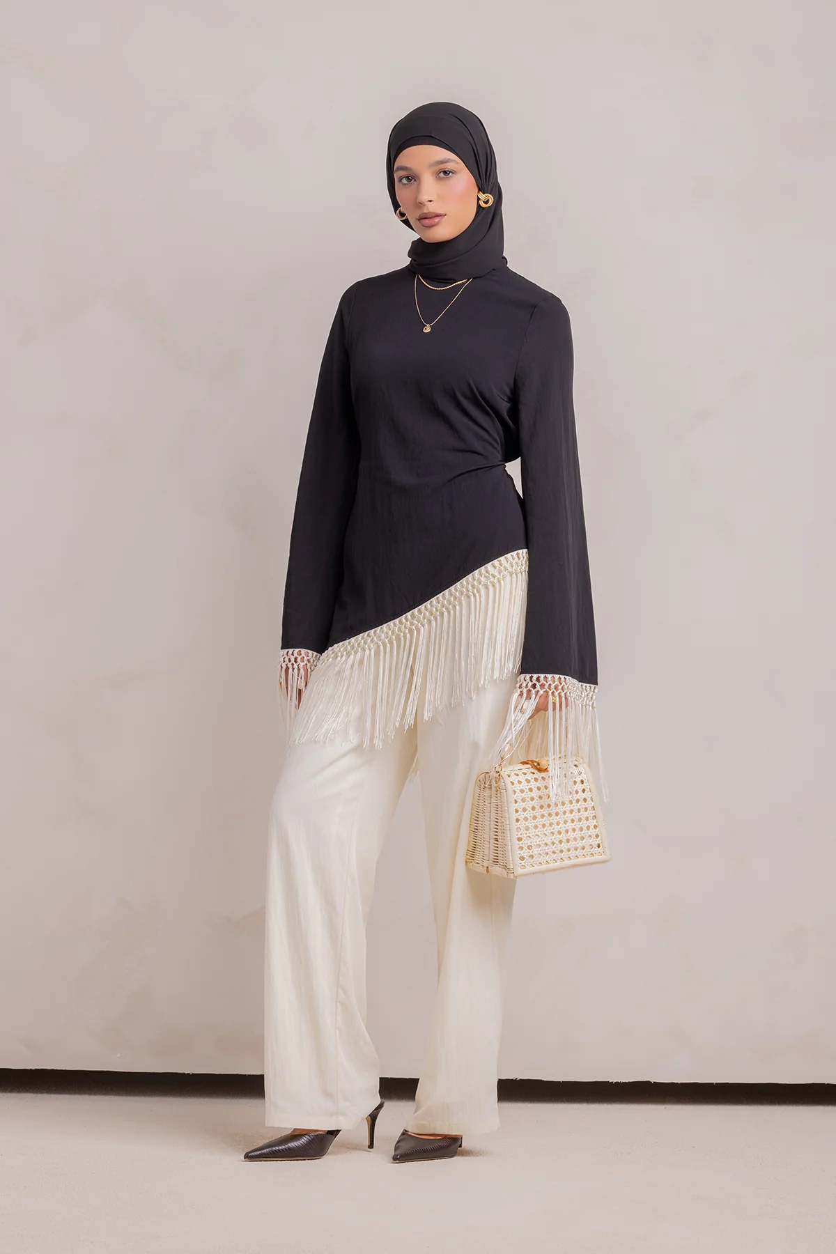 Batoul Pant - Cream - Image 8