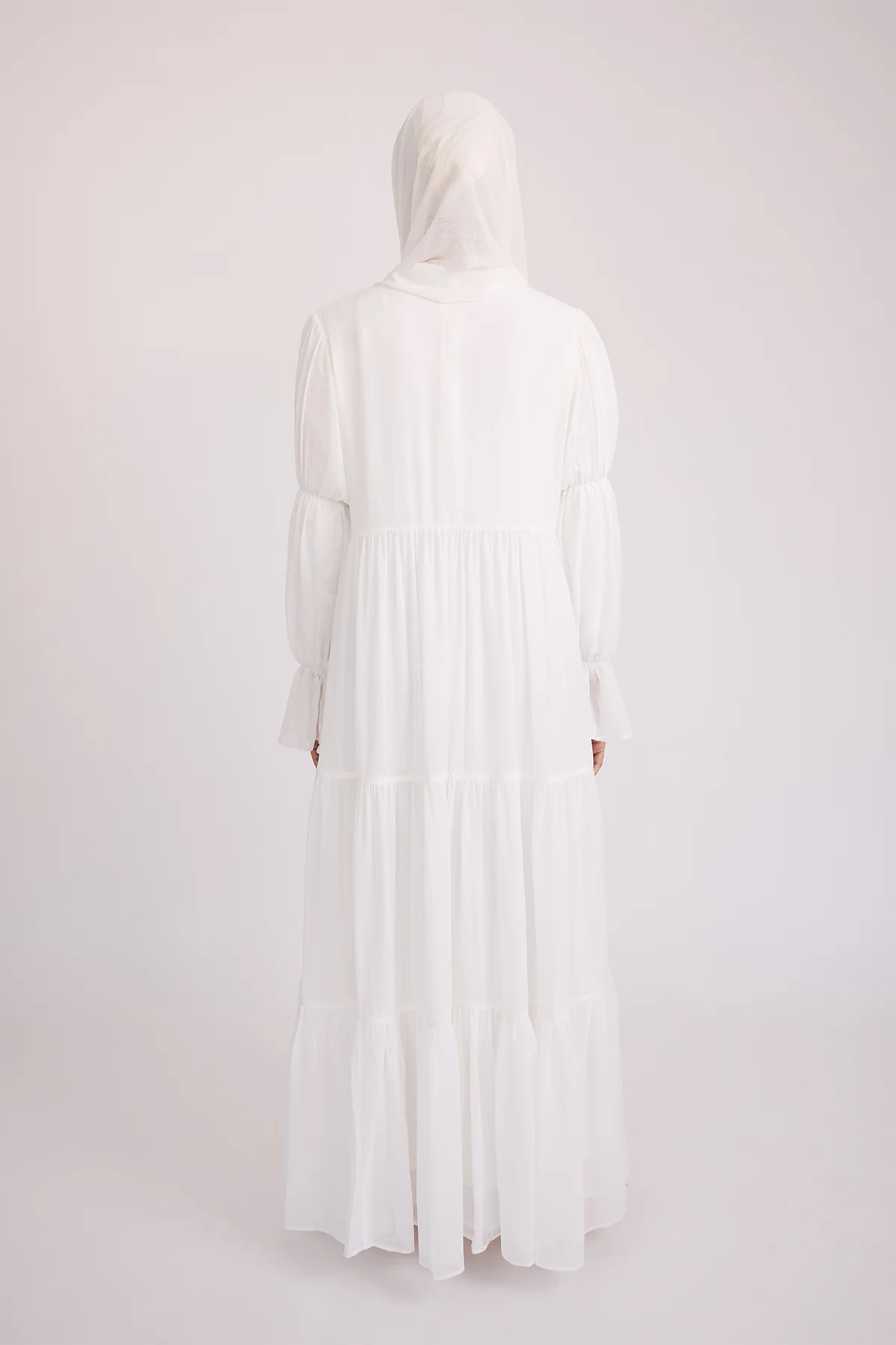 Bohemian Abaya Set - Cream - Image 8