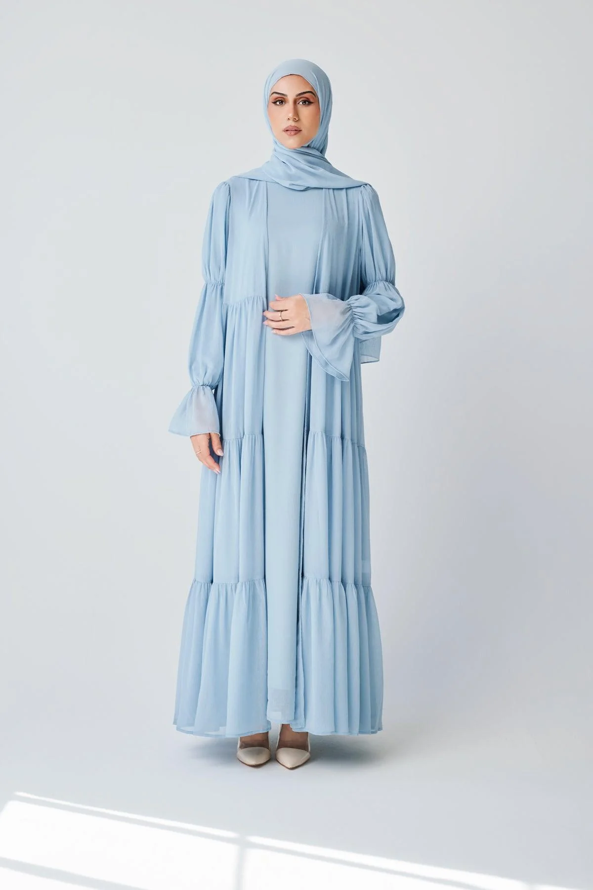 Bohemian Abaya Set - Marine - Image 4