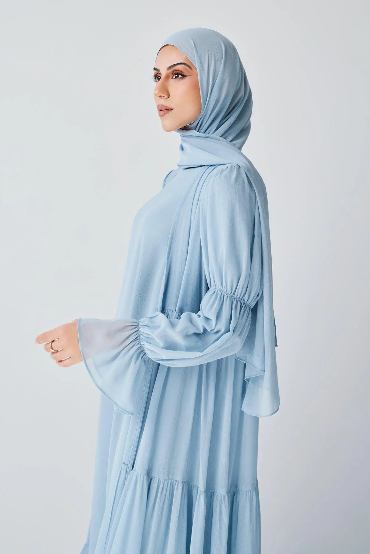Bohemian Abaya Set - Marine - Image 7