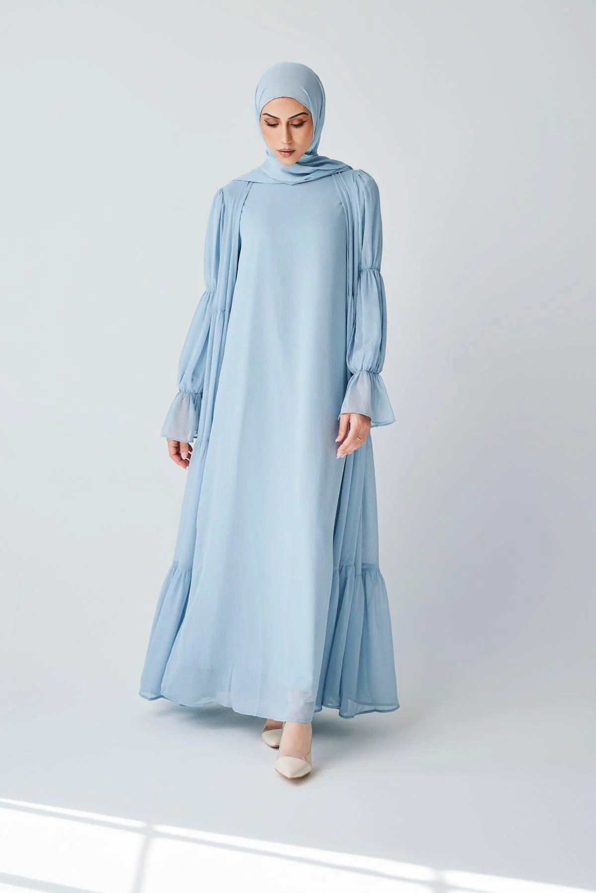 Bohemian Abaya Set - Marine - Image 8