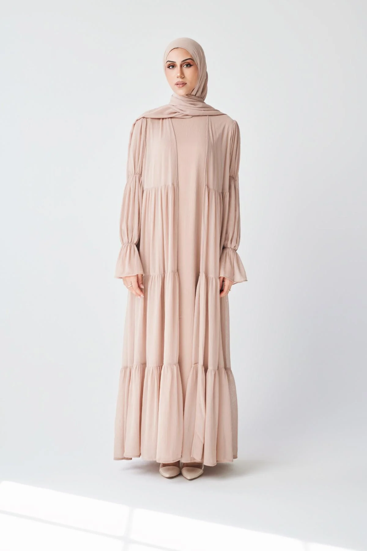 Bohemian Abaya Set - Sand - Image 3