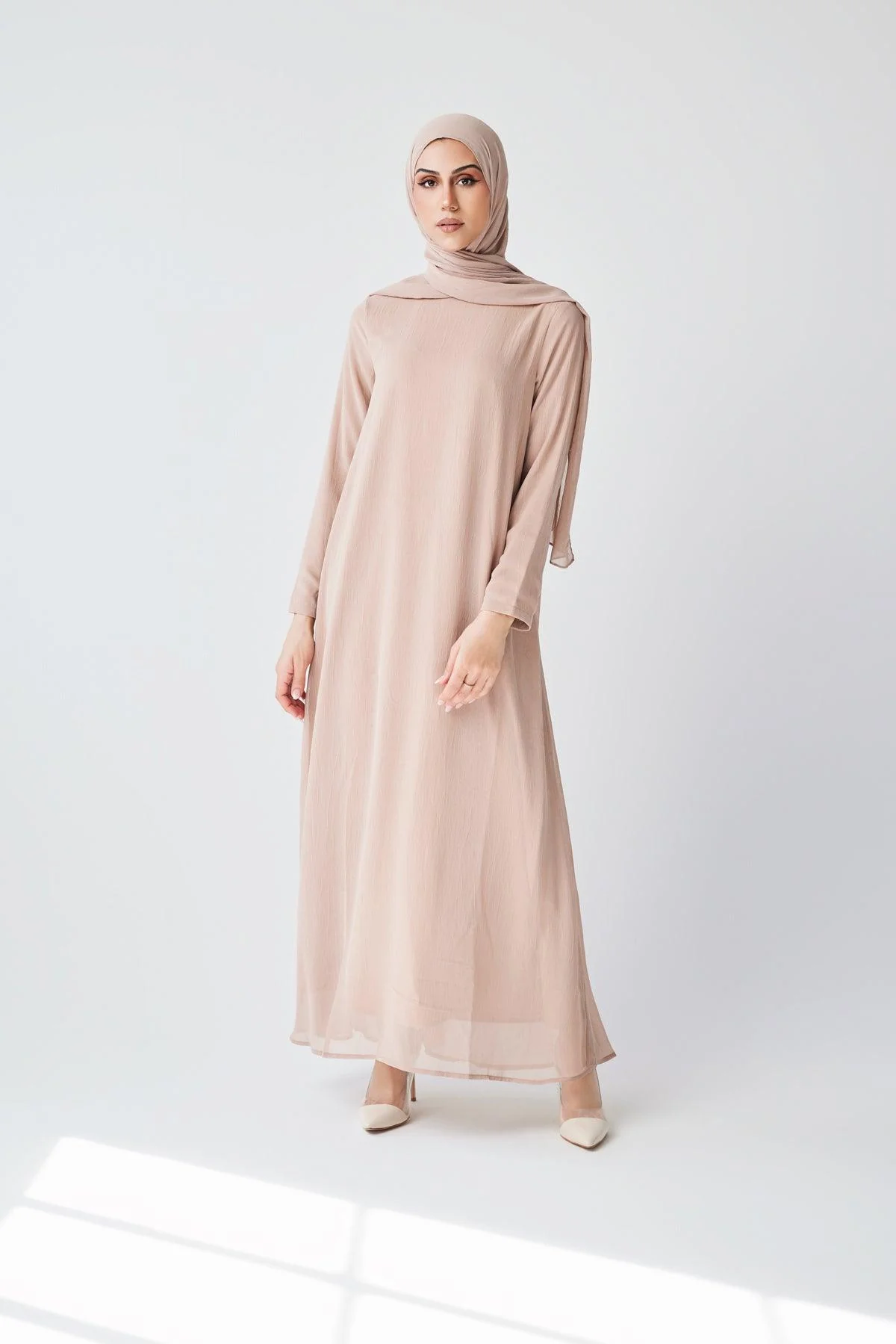 Bohemian Abaya Set - Sand - Image 9