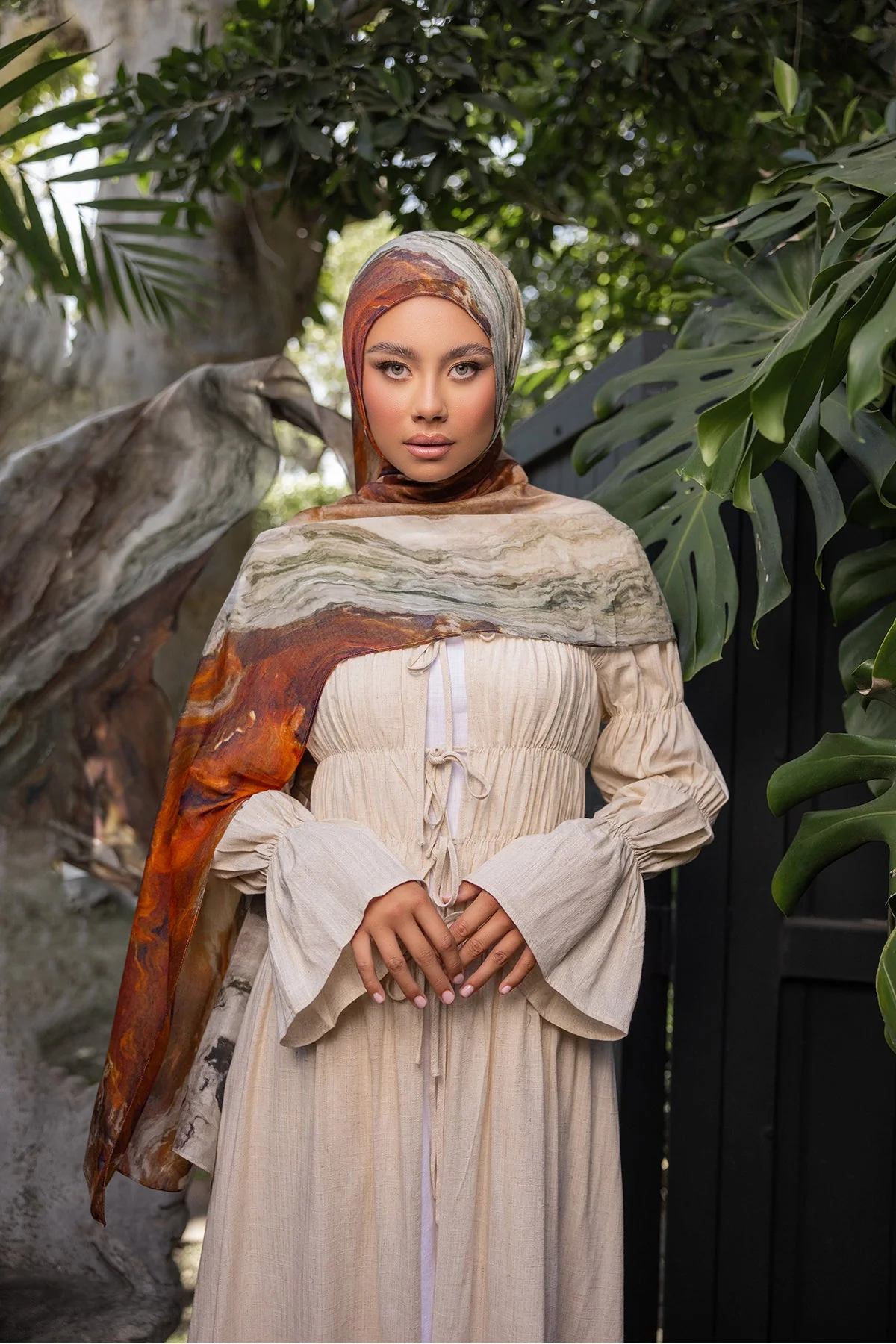 Canyon Print Modal Hijab - Image 3