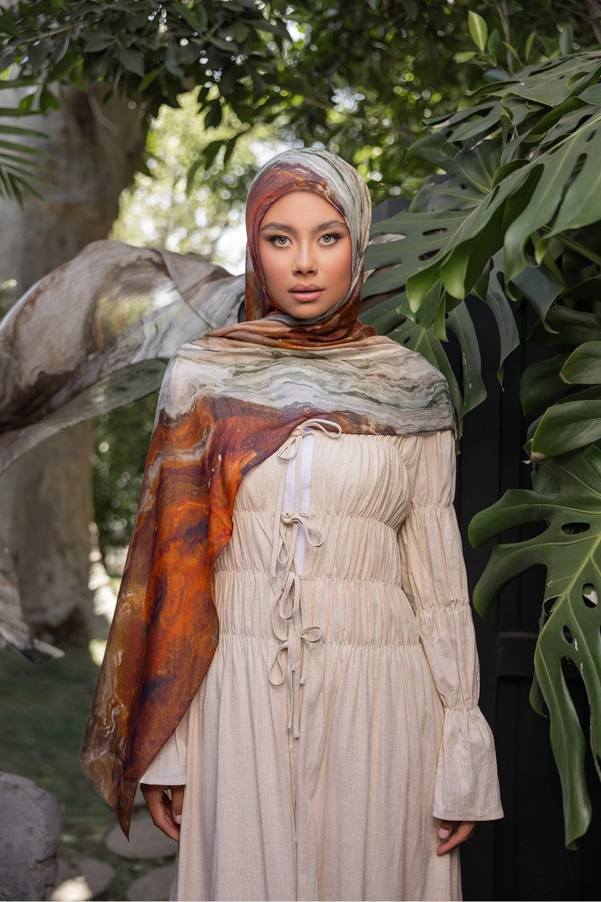 Canyon Print Modal Hijab - Image 4