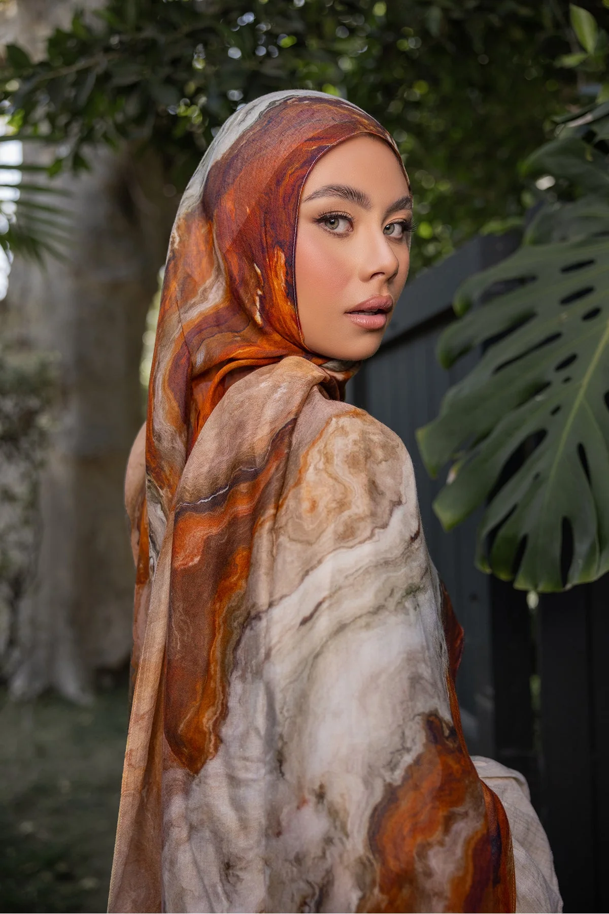 Canyon Print Modal Hijab - Image 6