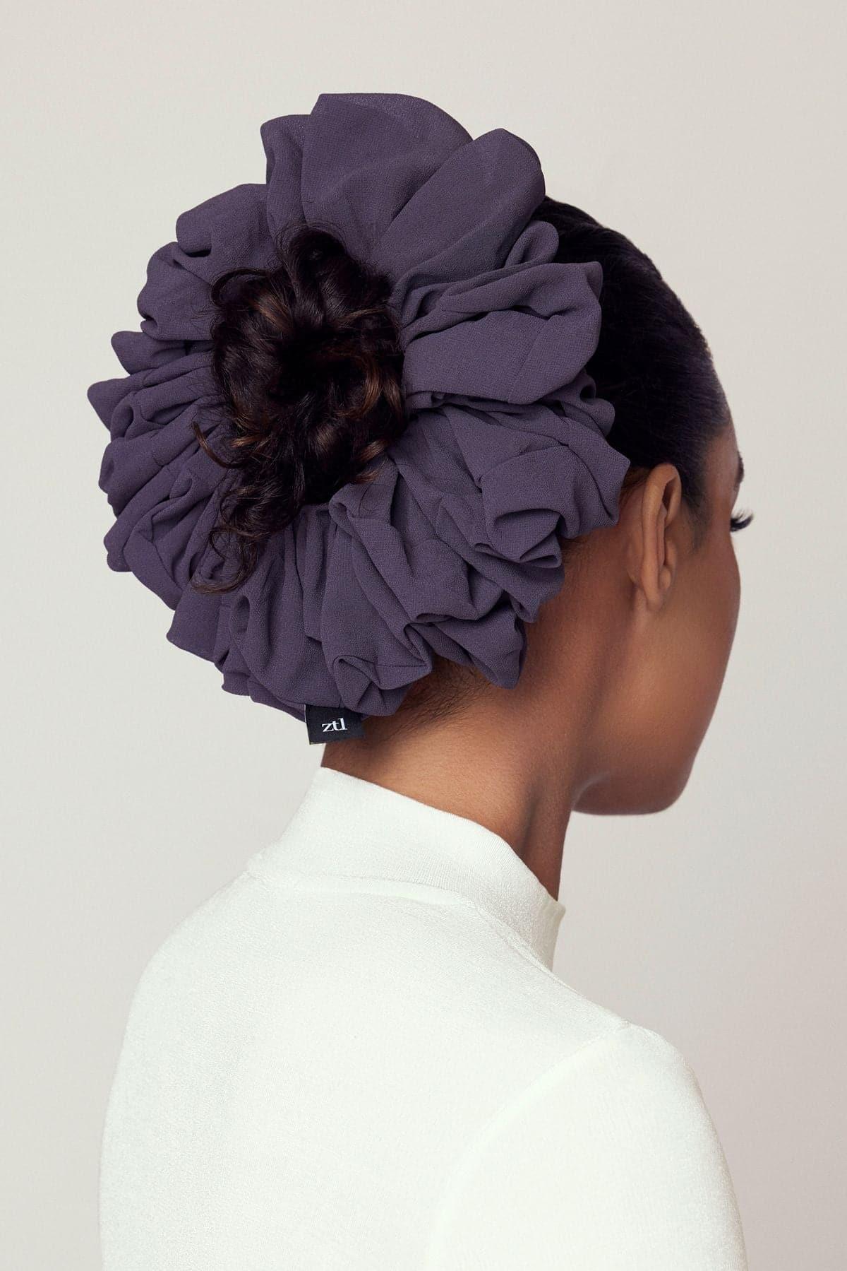 Chiffon Hijab Scrunchie- Umber - Image 3