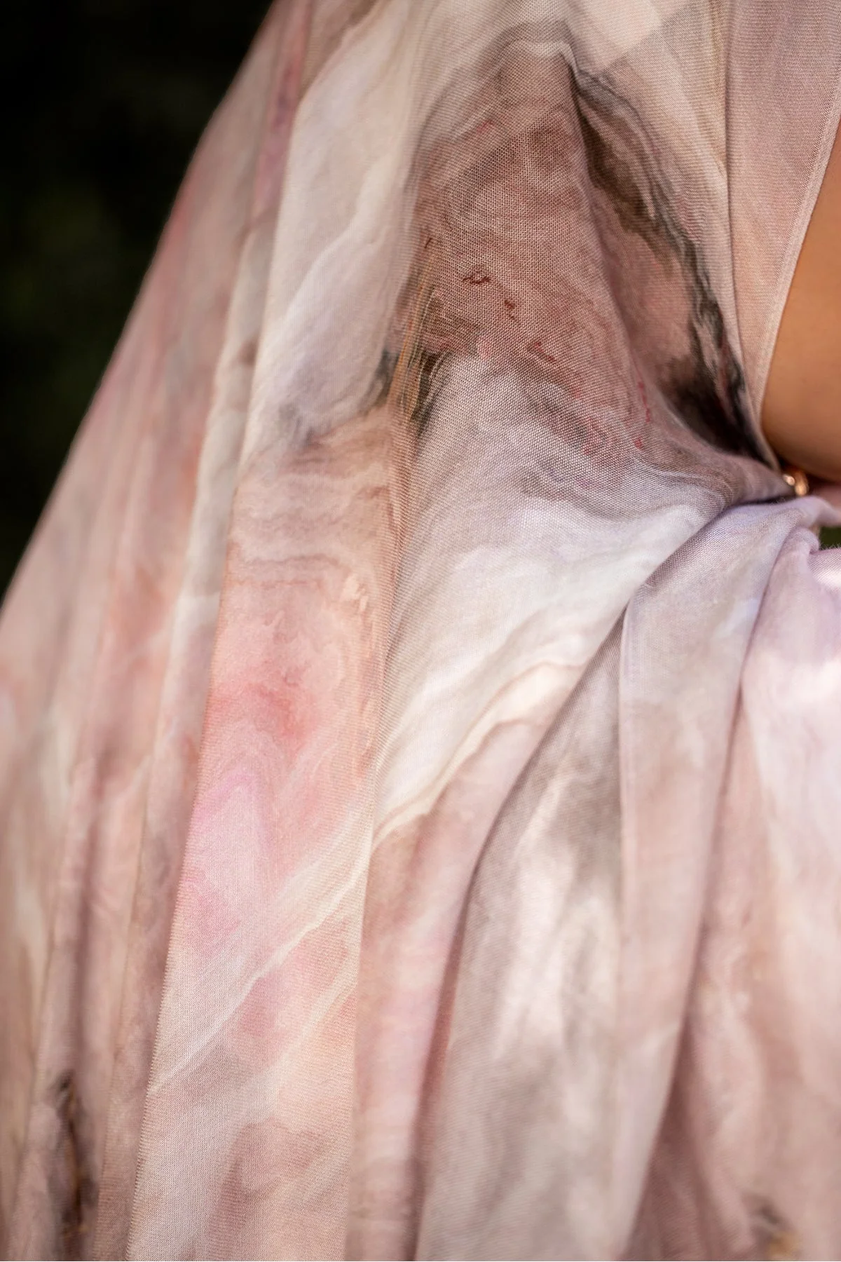 Coral Print Modal Hijab - Image 6