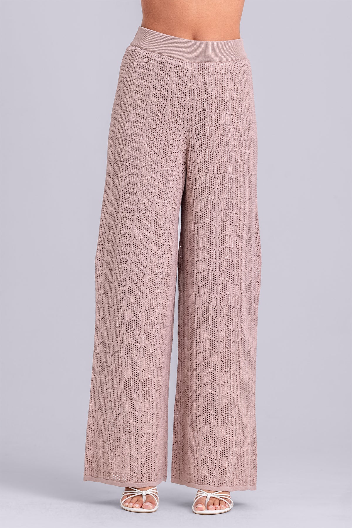 Dina Crochet Top & Pant Set- Rose - Image 7