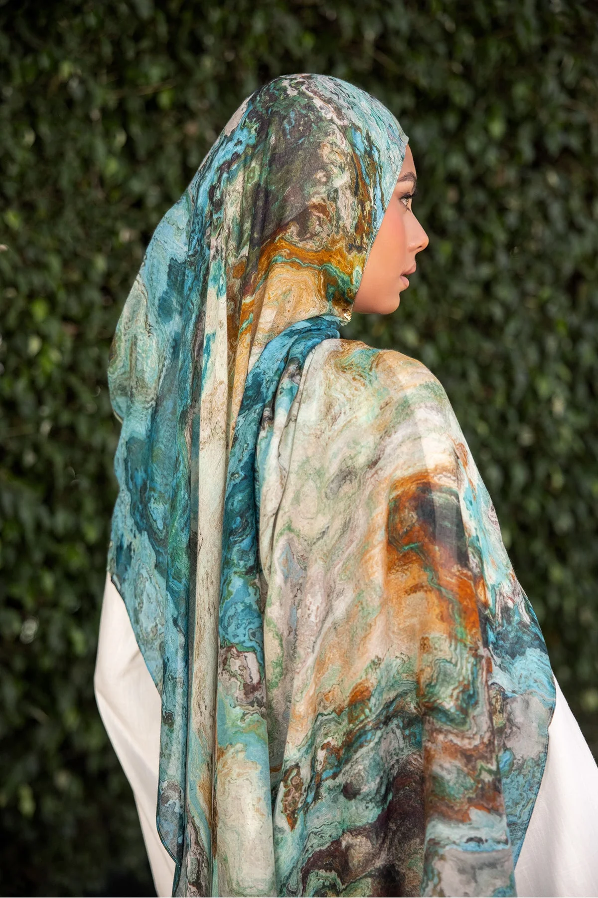 Ember Print Modal Hijab - Image 9