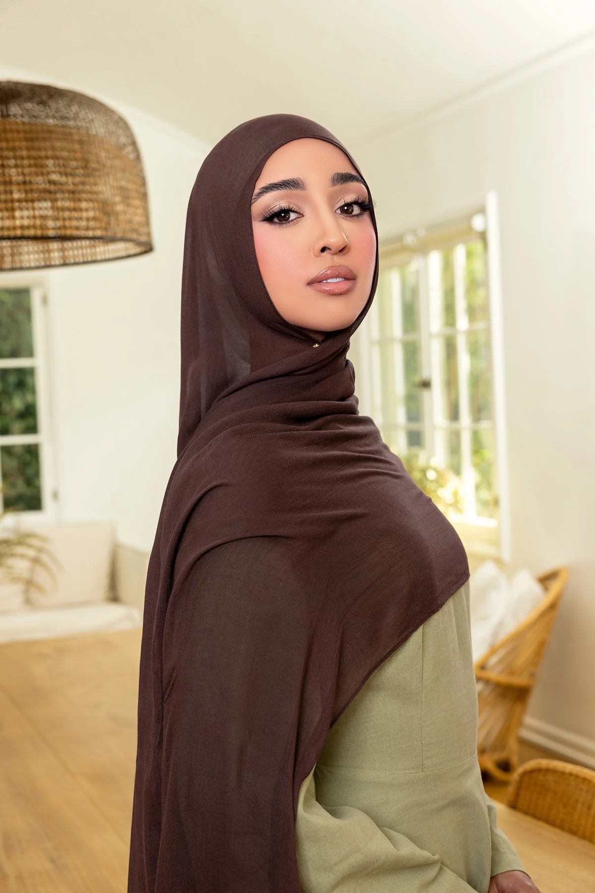 Essential Modal Hijab - Bitter Brown - Image 2