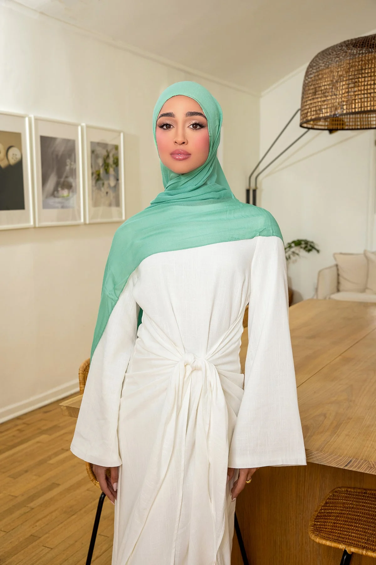 Essential Modal Hijab - Evergreen - Image 2