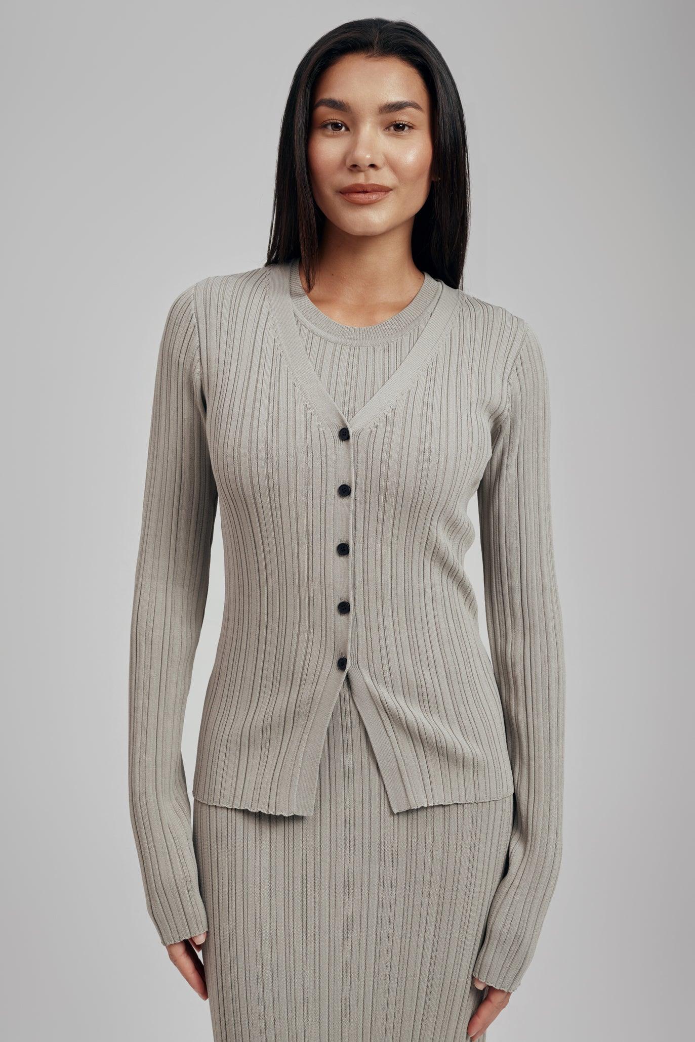 Ezra Short Sleeve Ribbed Knit Maxi Dress - Image 10