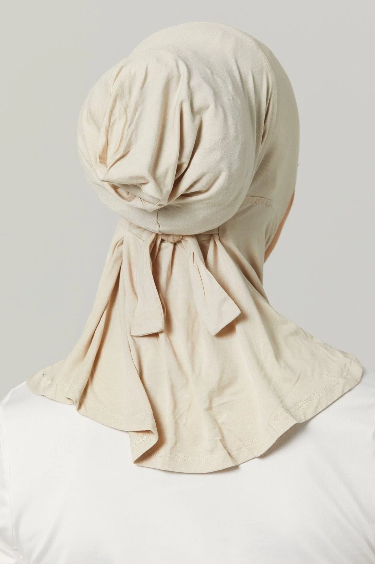 Fatima Neck Cover Hijab - Nude - Image 3