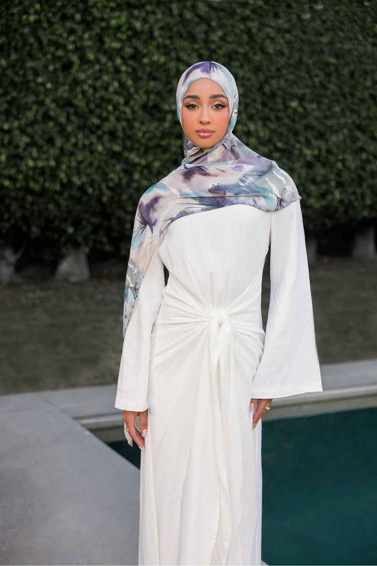 Flora Print Modal Hijab - Image 4
