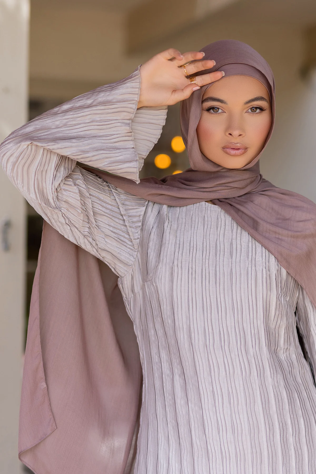 Hanadi Two Piece Matching Set- Nude - Image 9
