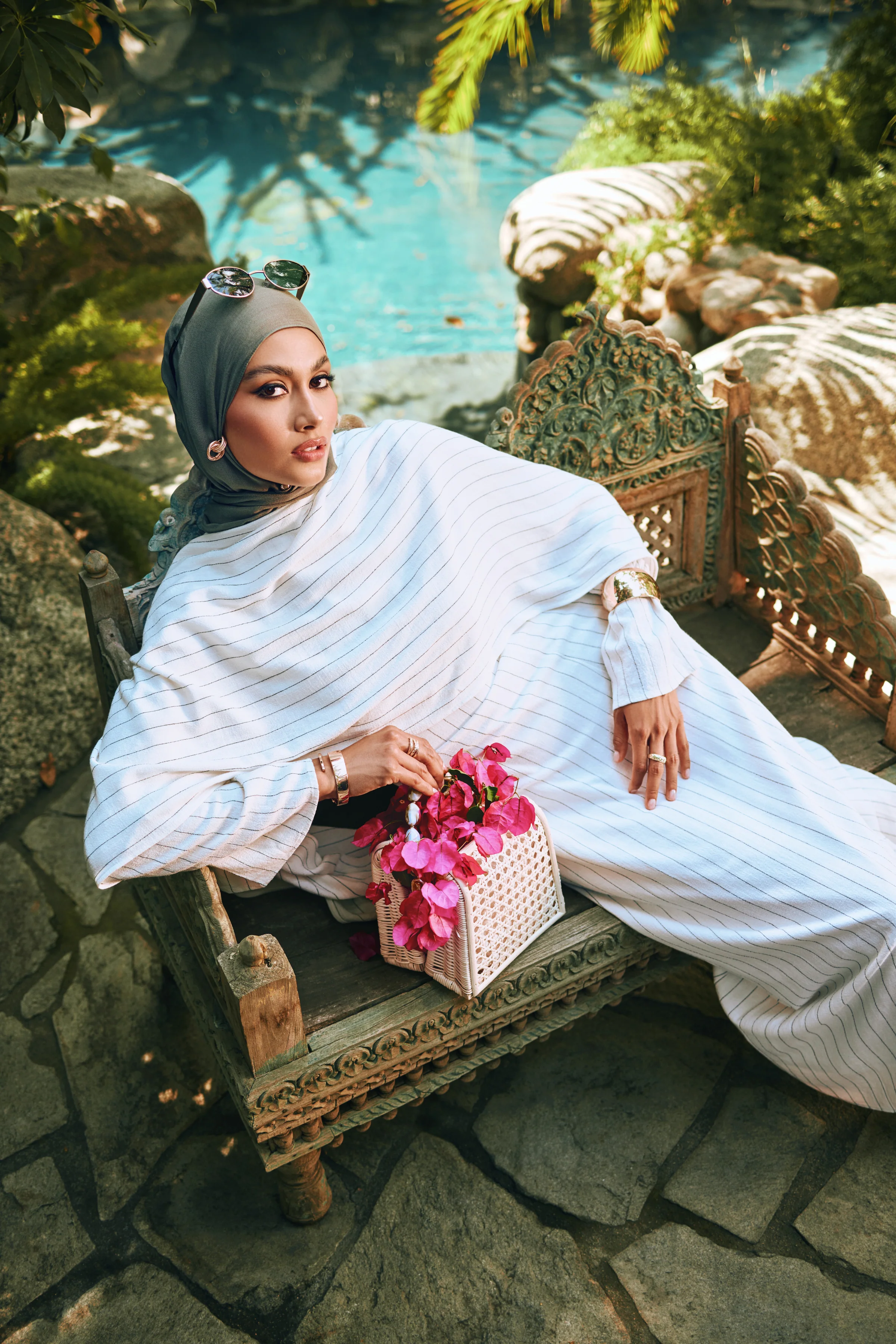 Huda Everyday Cape Dress - Oasis - Image 12