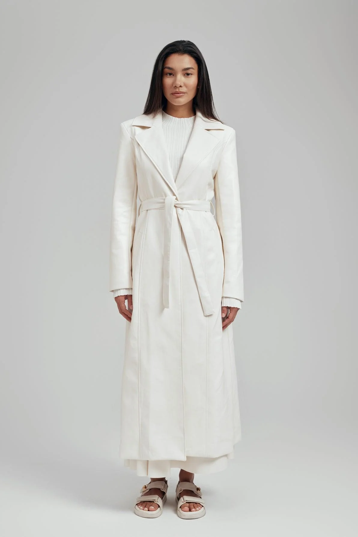Inara Vegan Recycled Leather Trench Coat - Image 3