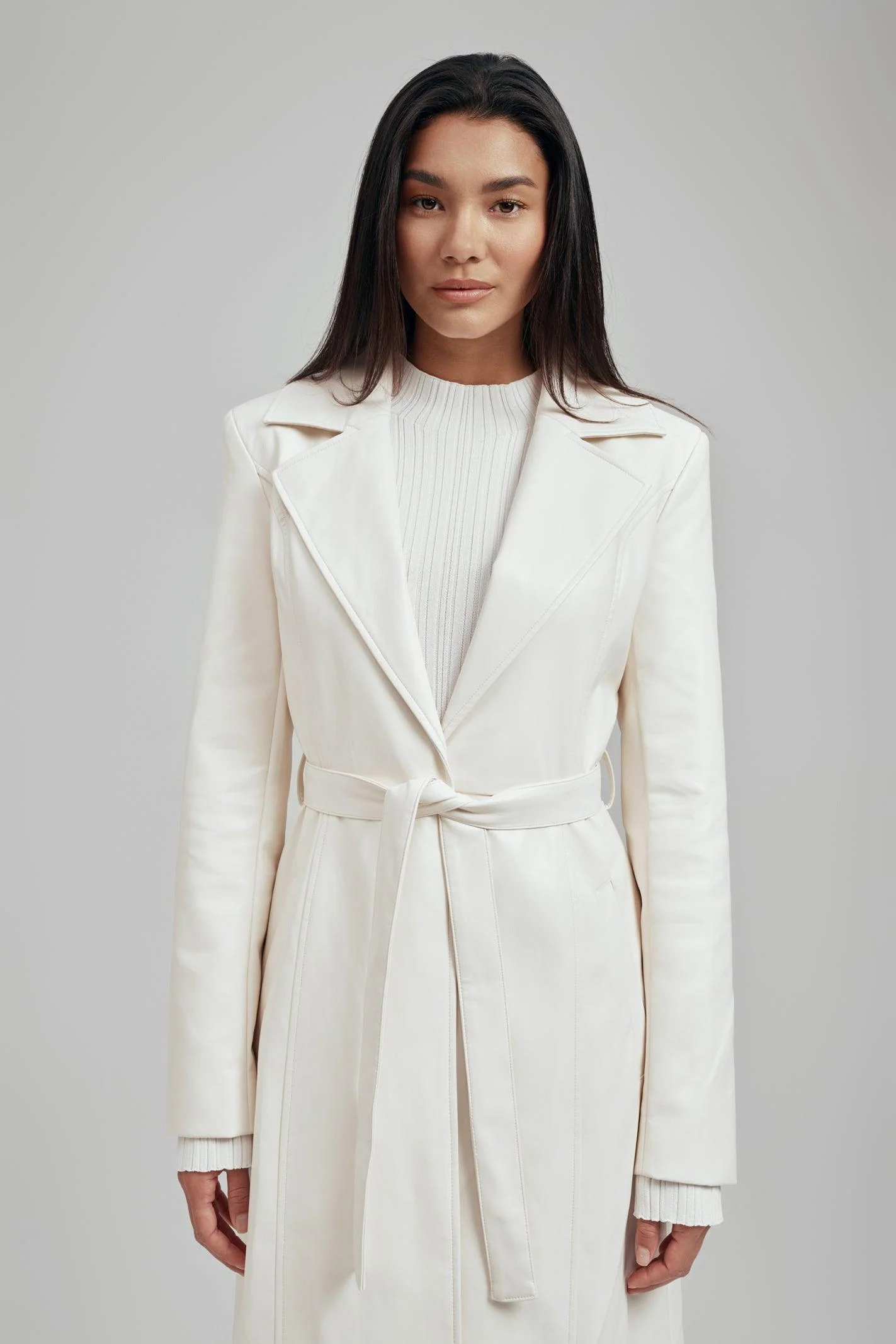 Inara Vegan Recycled Leather Trench Coat - Image 6