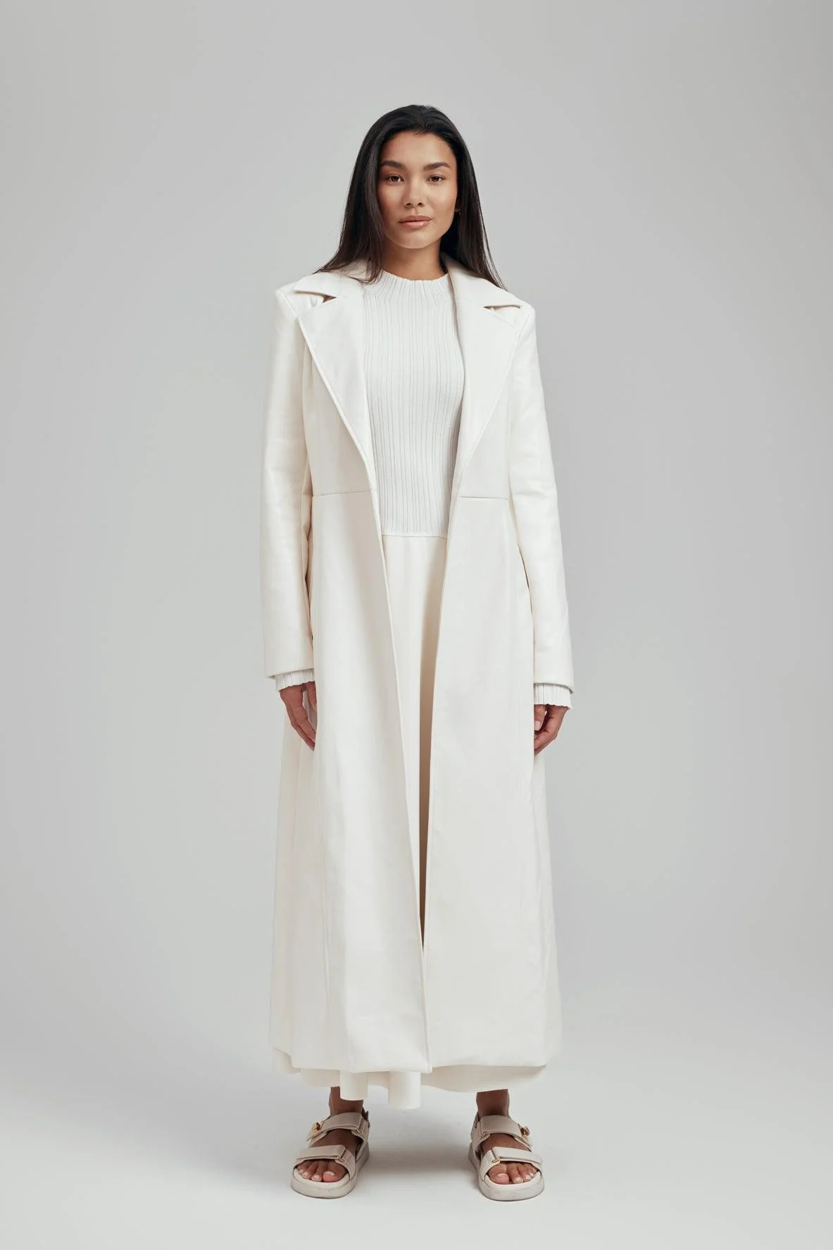 Inara Vegan Recycled Leather Trench Coat - Image 7