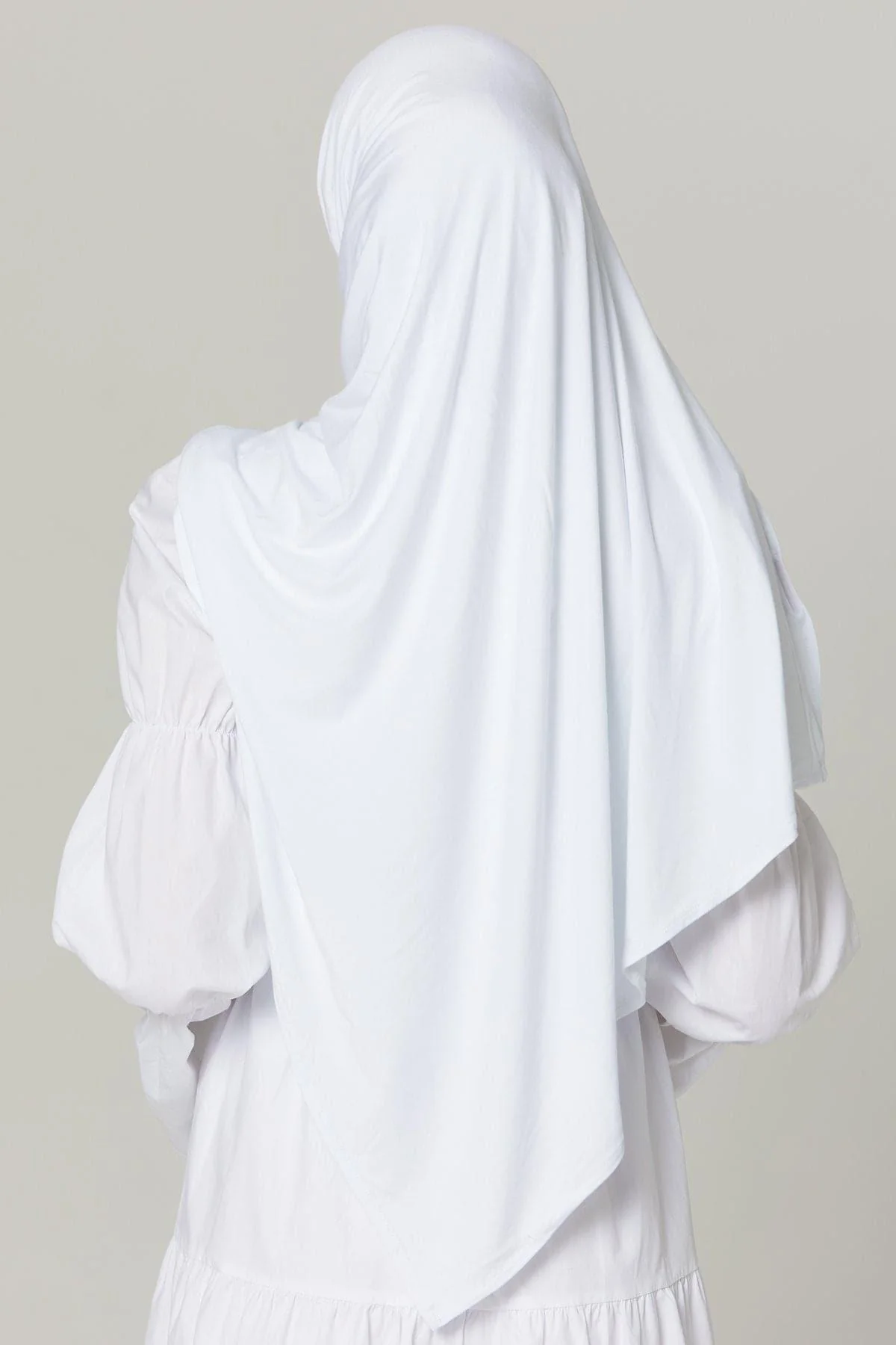 Instant Jersey Hijab - Snow White - Image 5