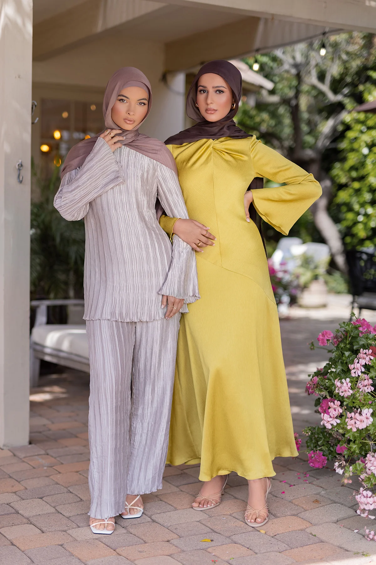 Irva Long Sleeve Maxi Dress- Moss - Image 12