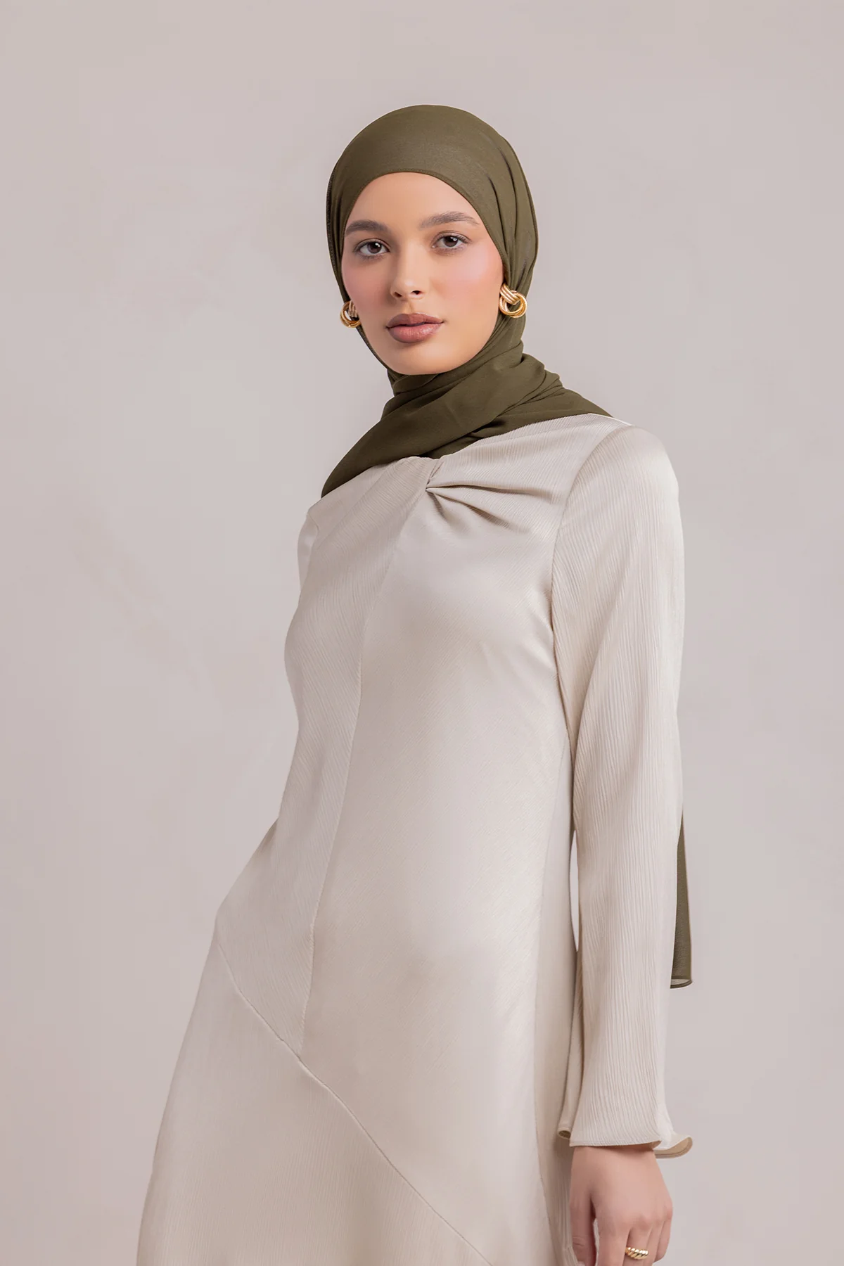 Irva Long Sleeve Maxi Dress-Sandstone - Image 10