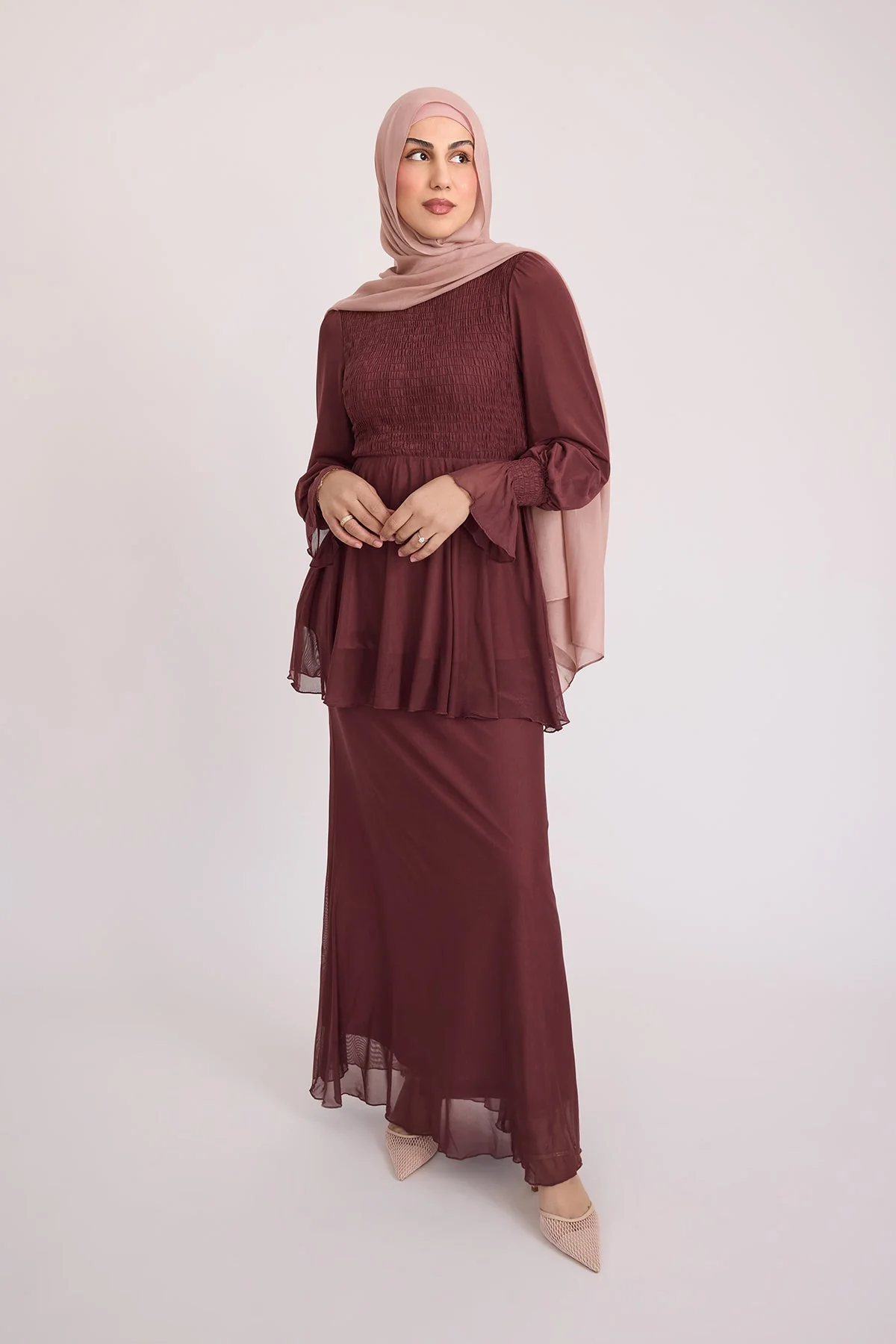 Krina Top and Skirt - Plum - Image 3