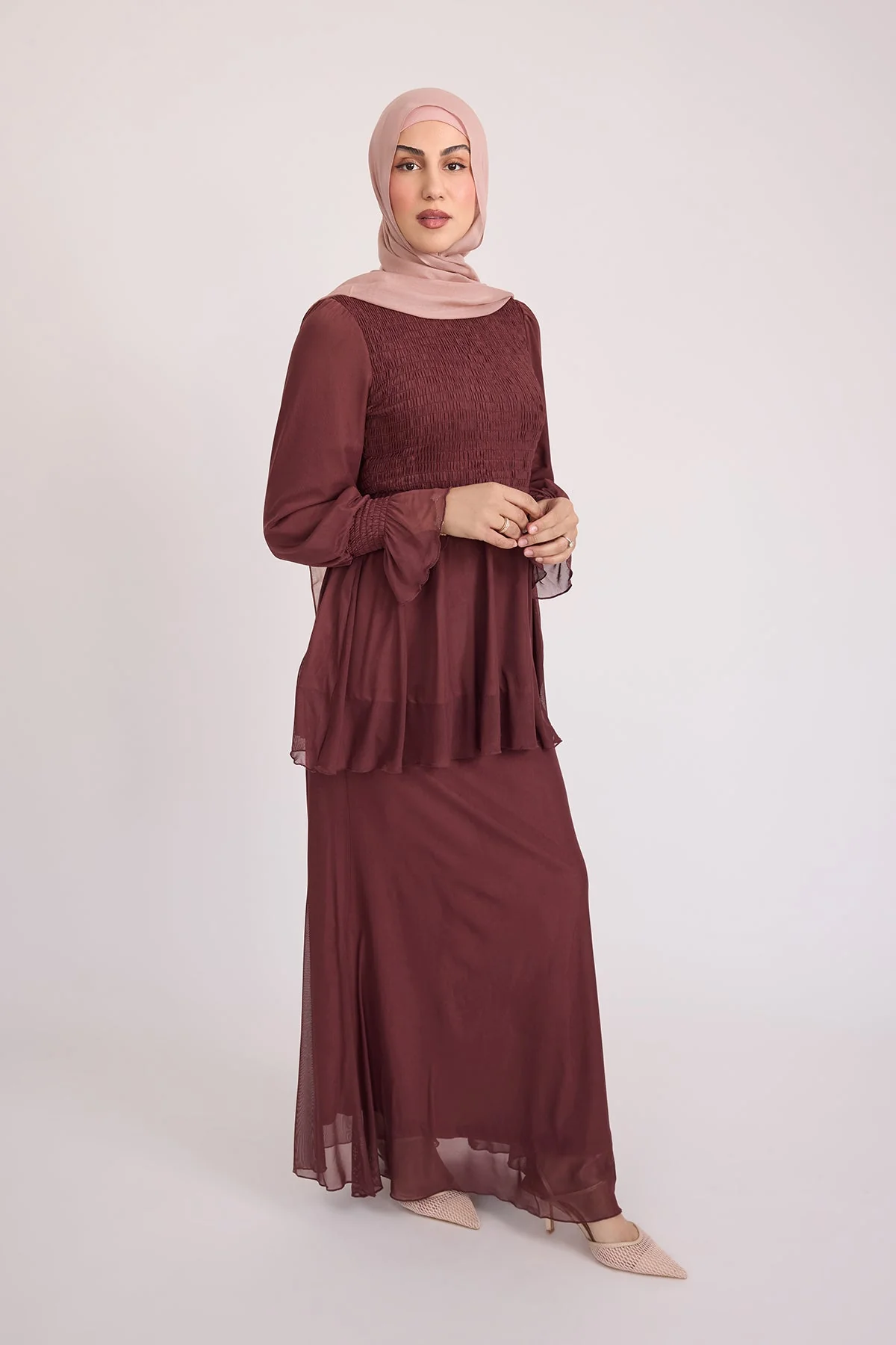Krina Top and Skirt - Plum - Image 4