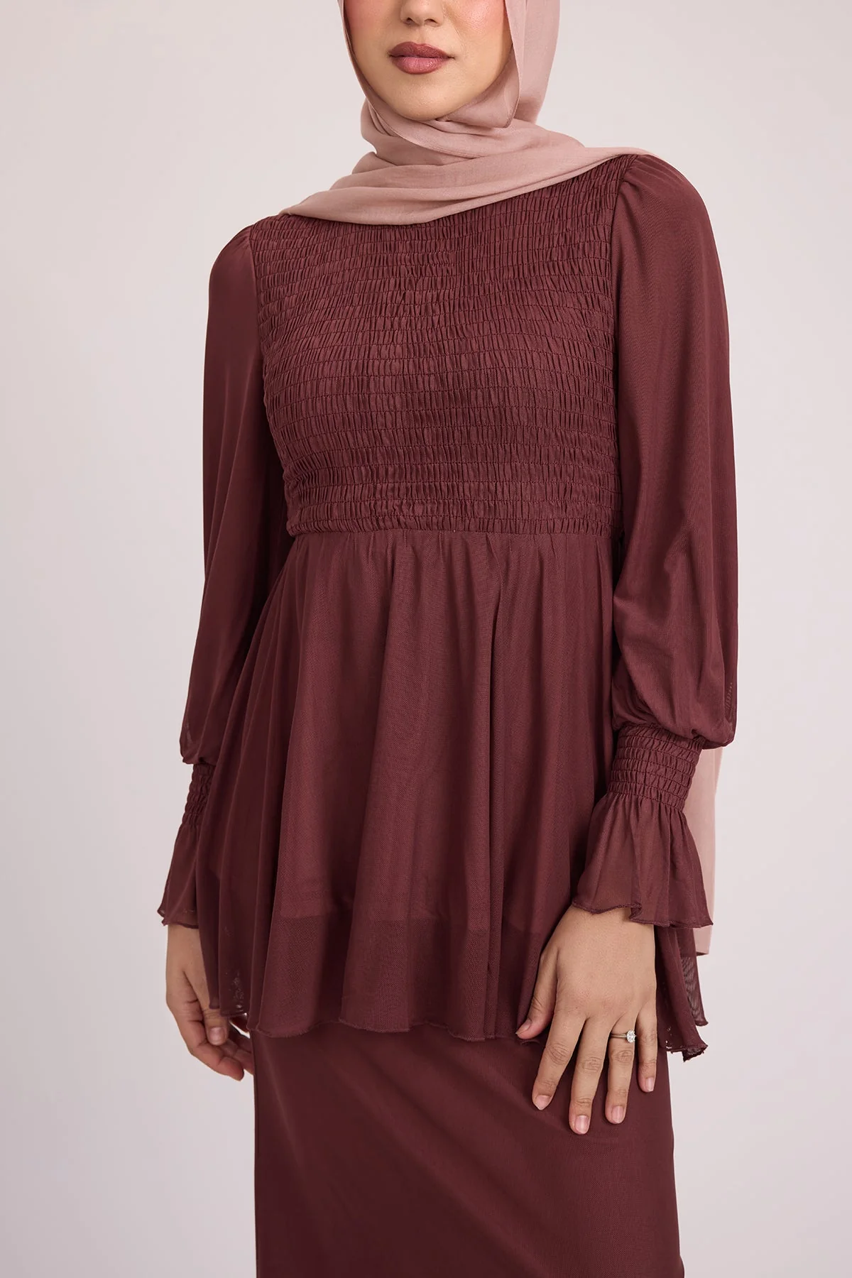 Krina Top and Skirt - Plum - Image 8