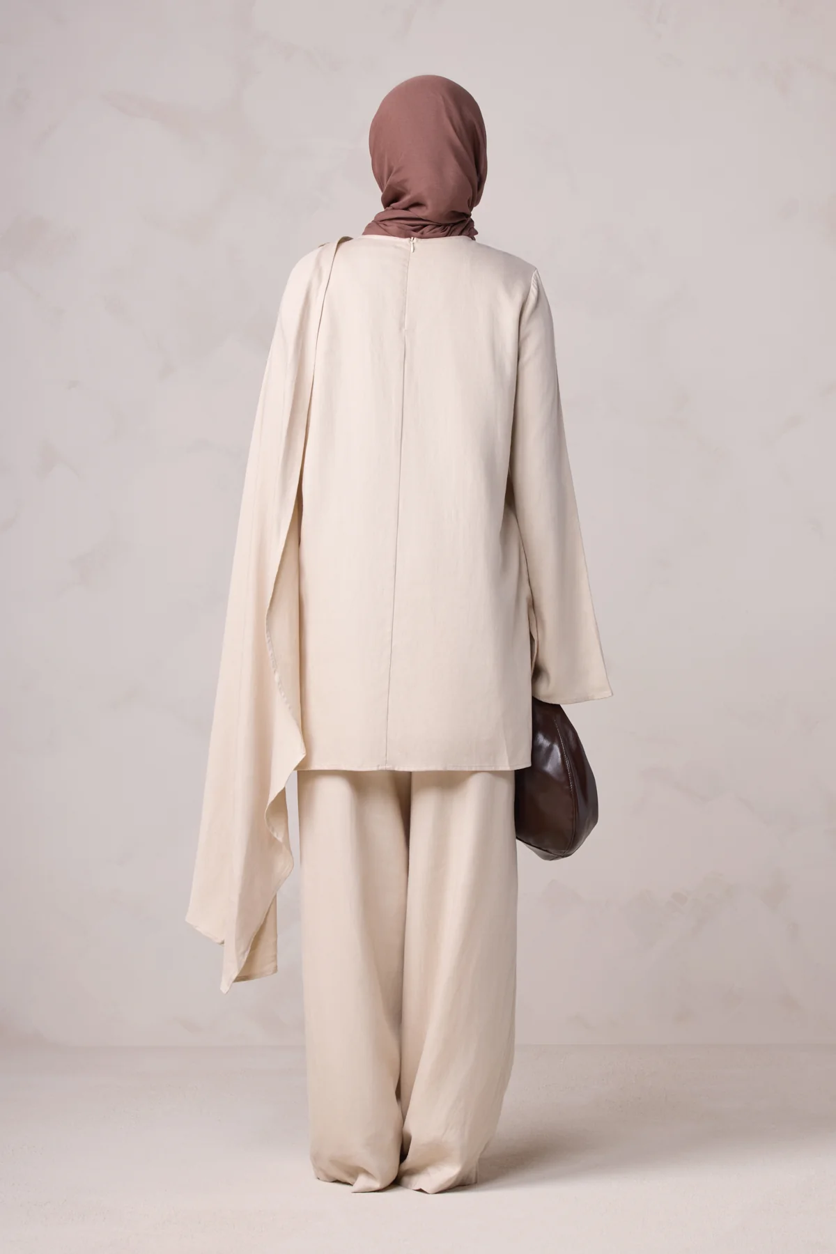Lauren Cape Tunic - Taupe - Image 5