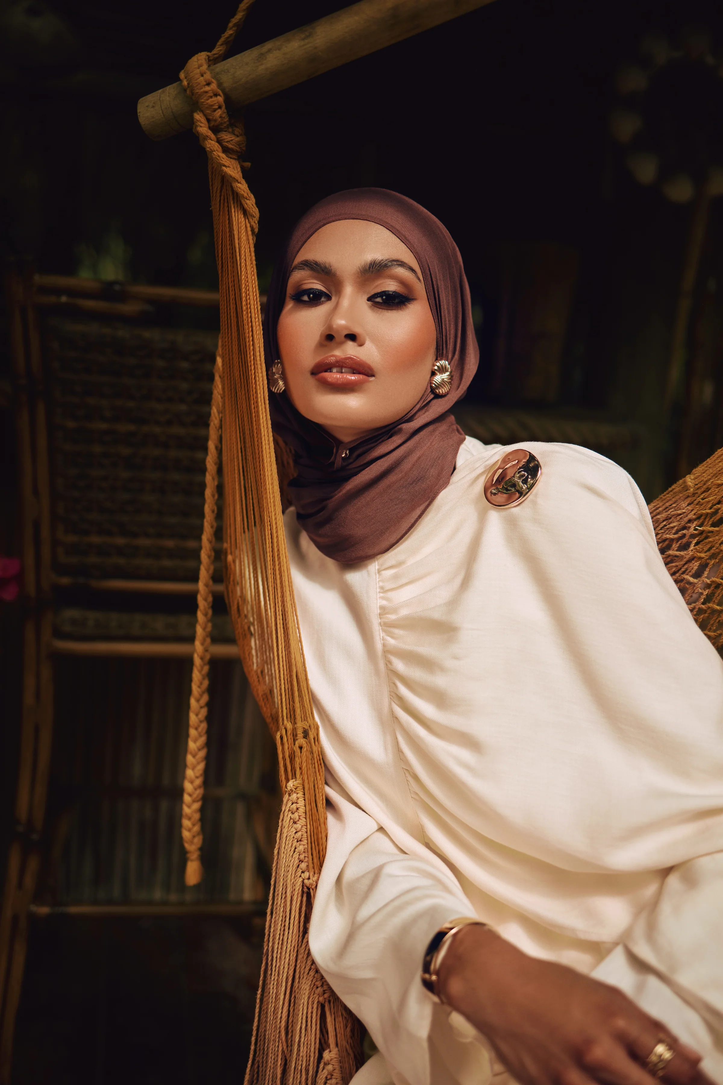 Lauren Cape Tunic - Cream - Image 3