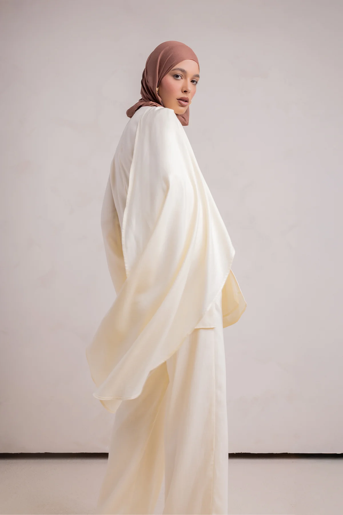 Lauren Cape Tunic - Cream - Image 8