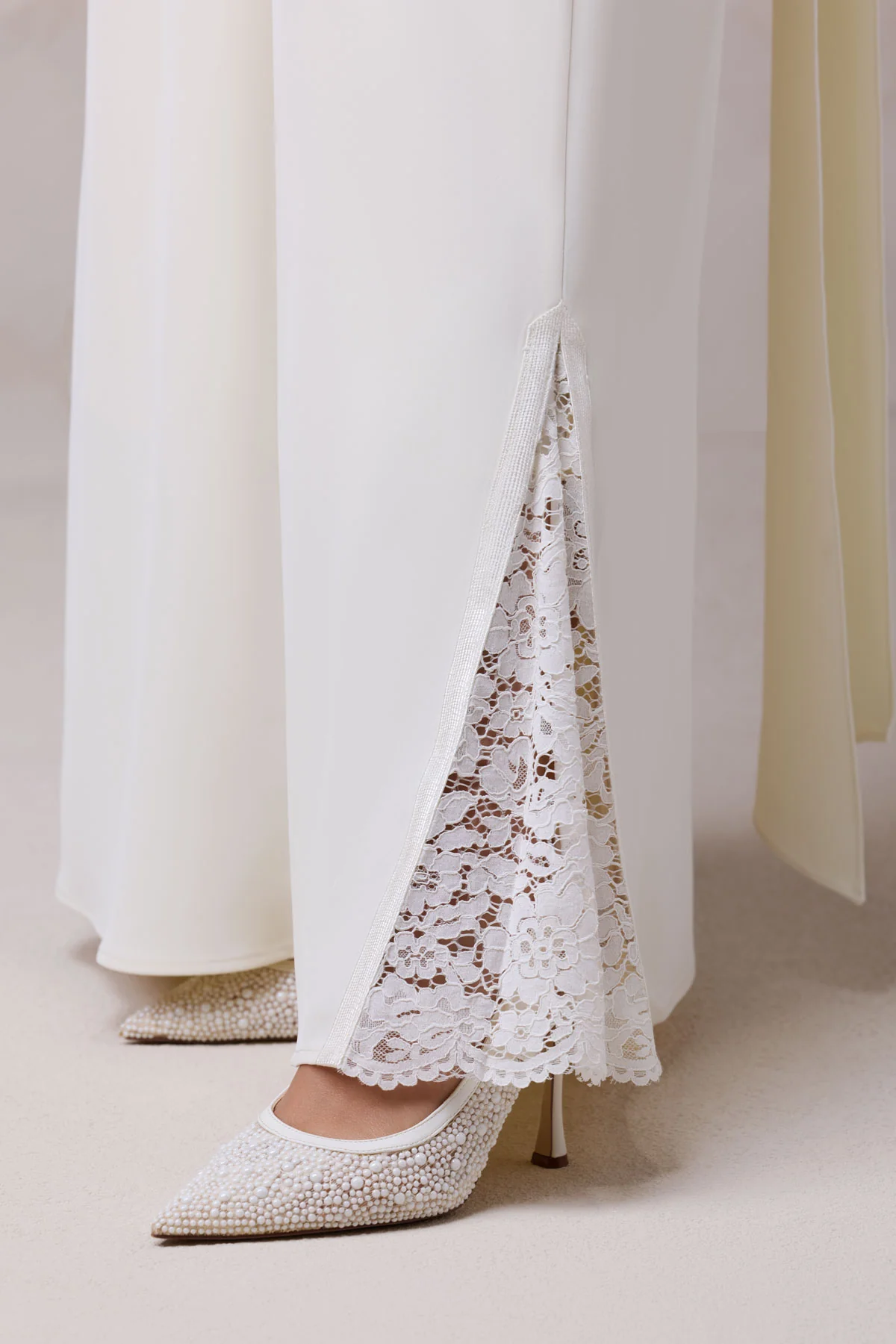 Layali Lace Embroidered Abaya & Hijab Set - Image 8