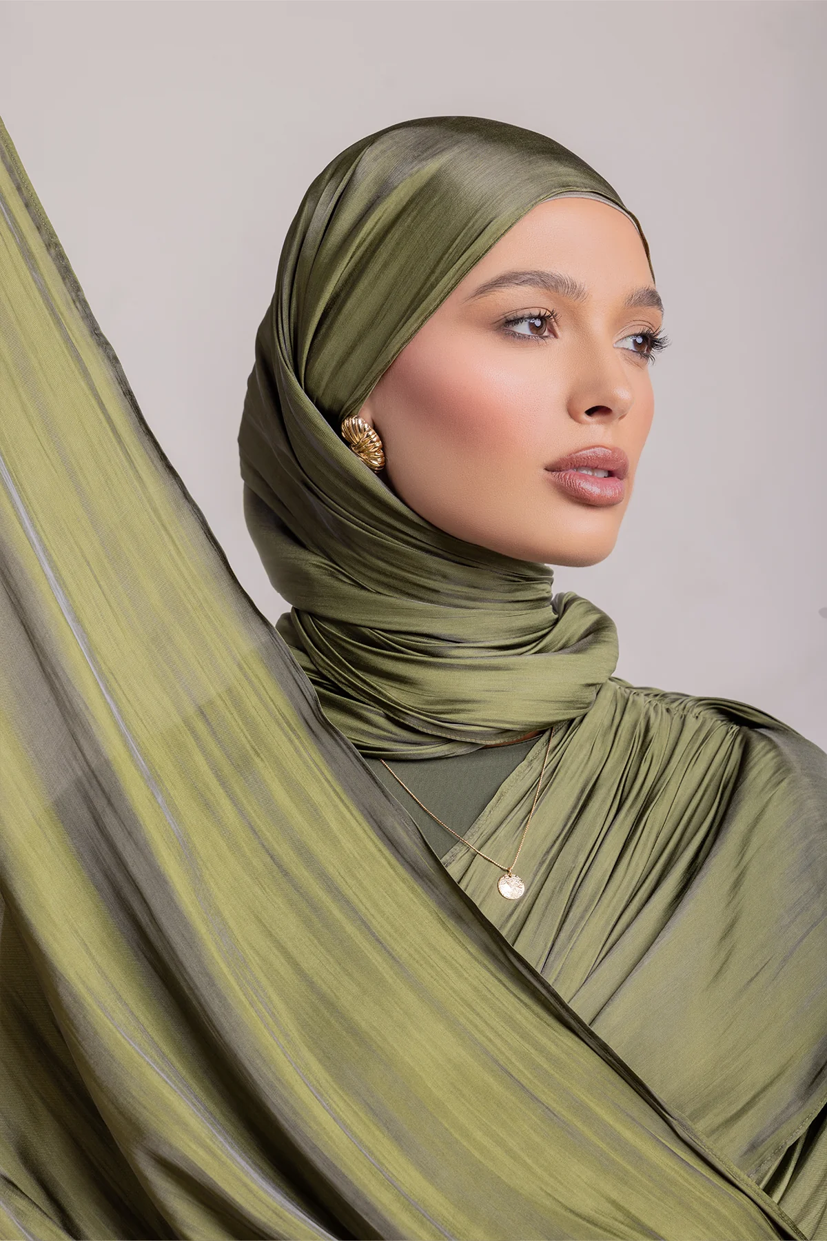 Leana Matching Hijab - Forest Muse - Image 4